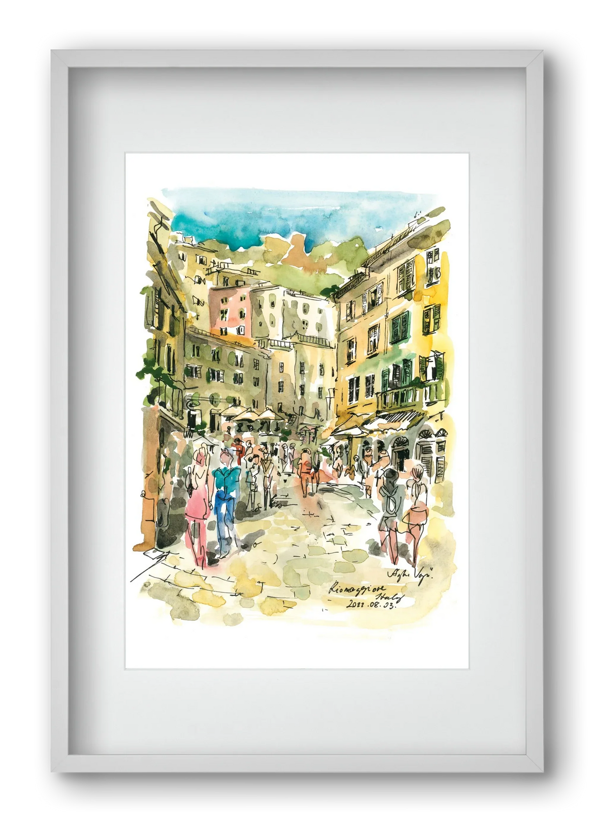 RIOMAGGIORE, Cinque Terre, Italy - 2022.08.03. - artbridge