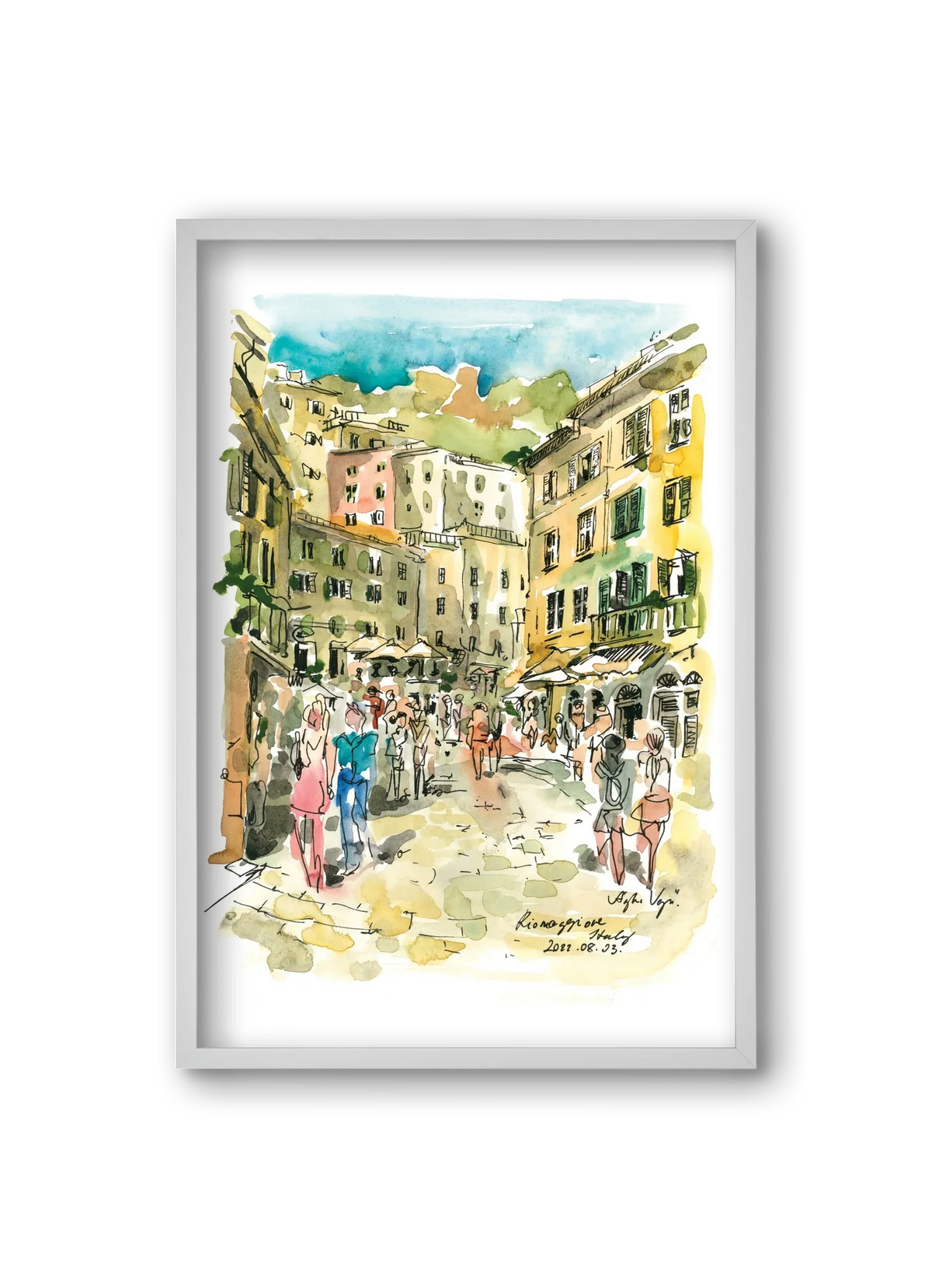 RIOMAGGIORE, Cinque Terre, Italy - 2022.08.03. - artbridge