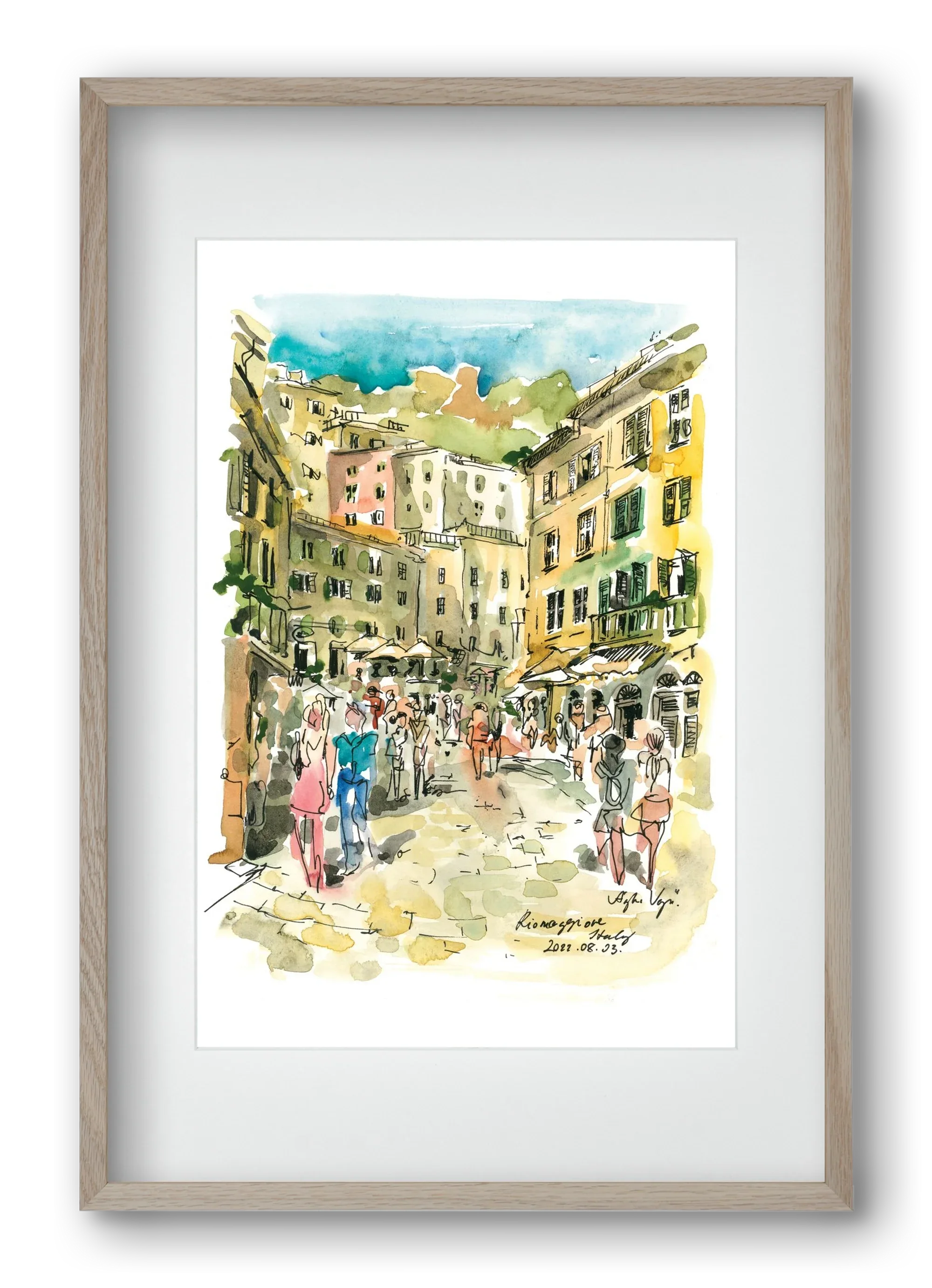 RIOMAGGIORE, Cinque Terre, Italy - 2022.08.03. - artbridge
