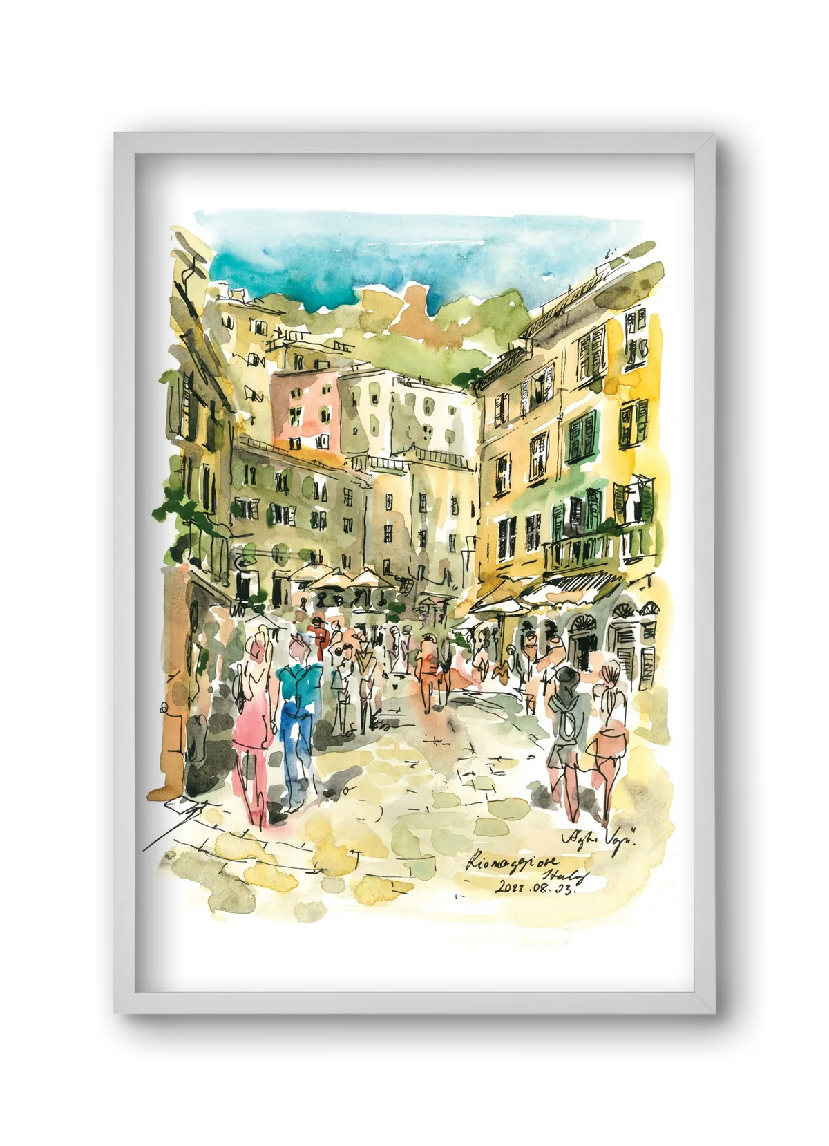 RIOMAGGIORE, Cinque Terre, Italy - 2022.08.03. - artbridge