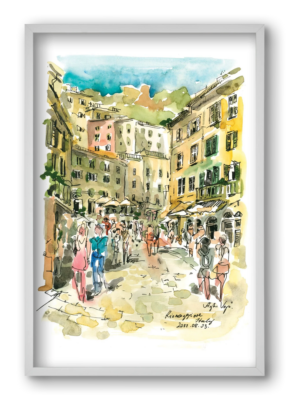 RIOMAGGIORE, Cinque Terre, Italy - 2022.08.03. - artbridge