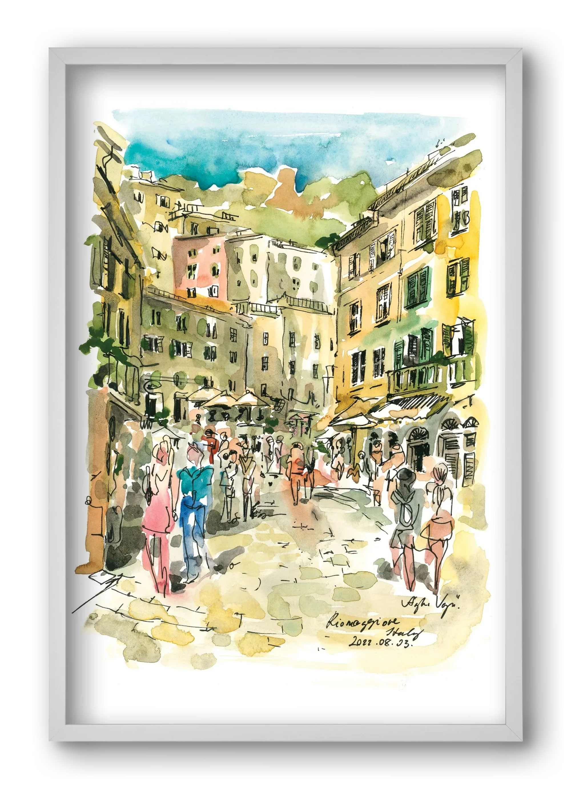 RIOMAGGIORE, Cinque Terre, Italy - 2022.08.03. - artbridge