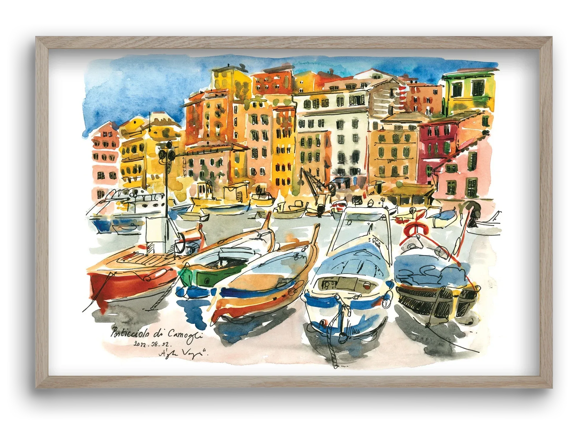 Porticciolo di Camogli, Italy - 2022.08.02. - artbridge