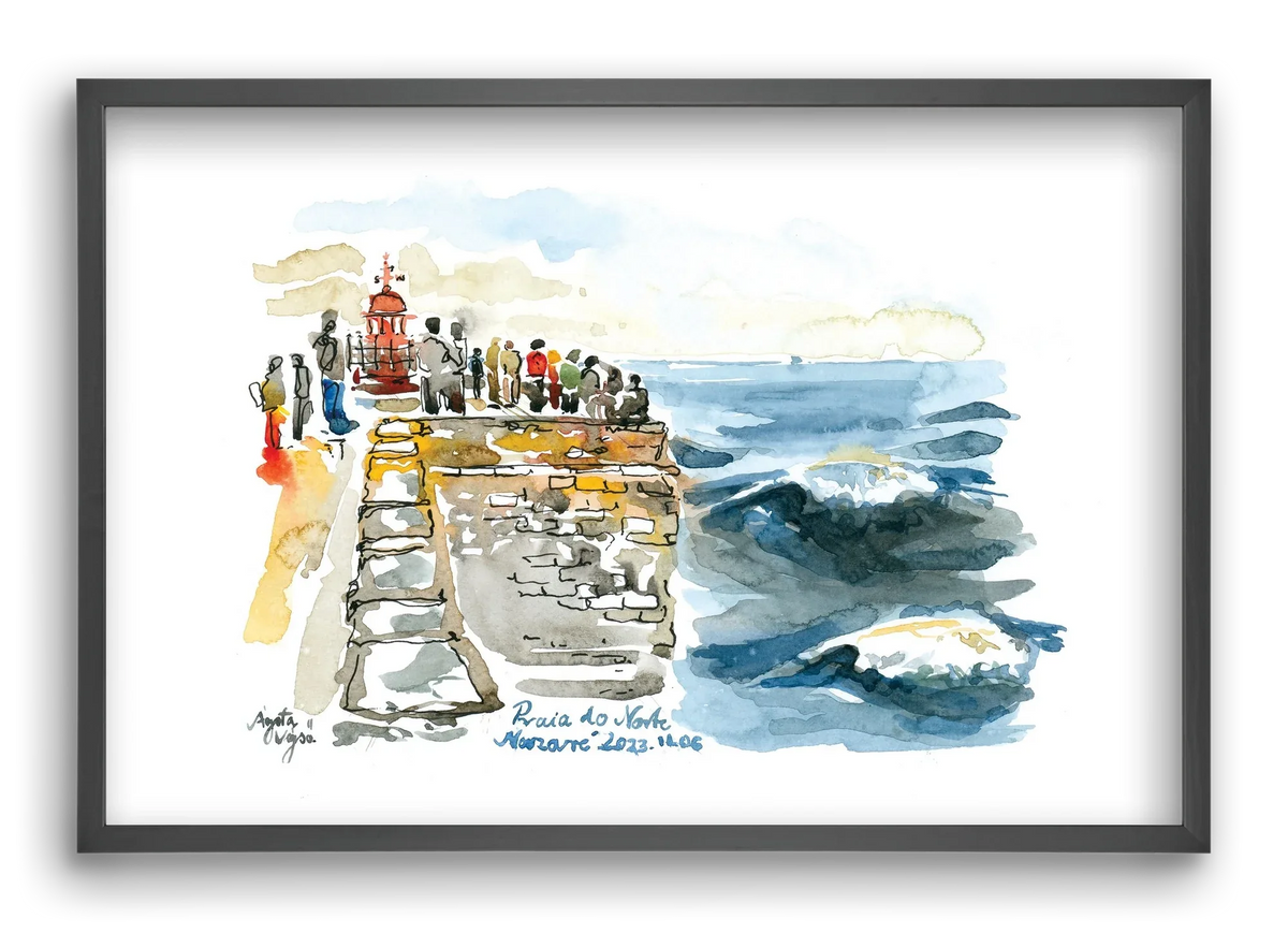 NAZARÉ Lighthouse, Portugal - 2023.11.06. - artbridge