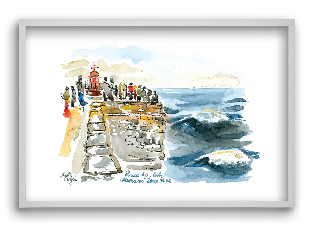 NAZARÉ Lighthouse, Portugal - 2023.11.06. - artbridge