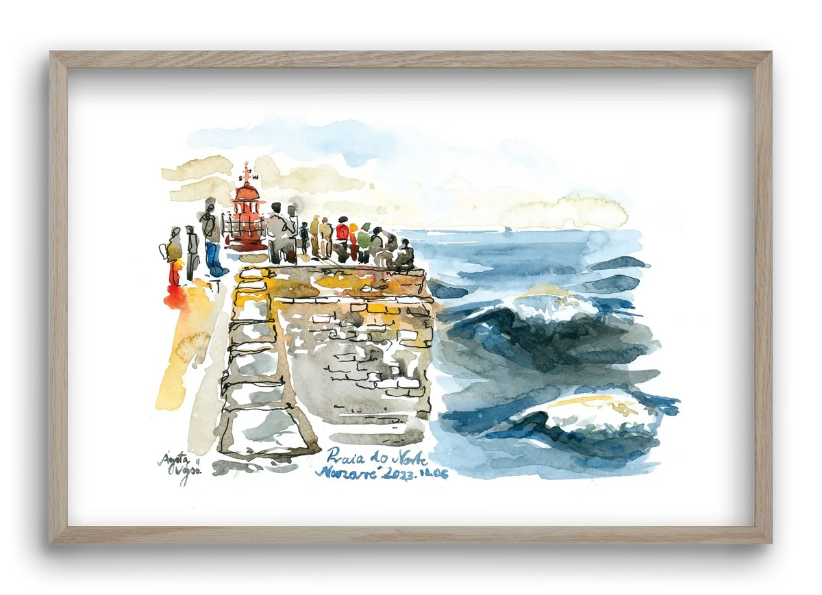 NAZARÉ Lighthouse, Portugal - 2023.11.06. - artbridge