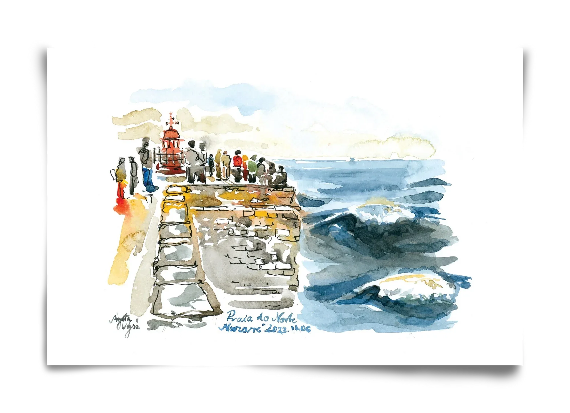 NAZARÉ Lighthouse, Portugal - 2023.11.06. - artbridge