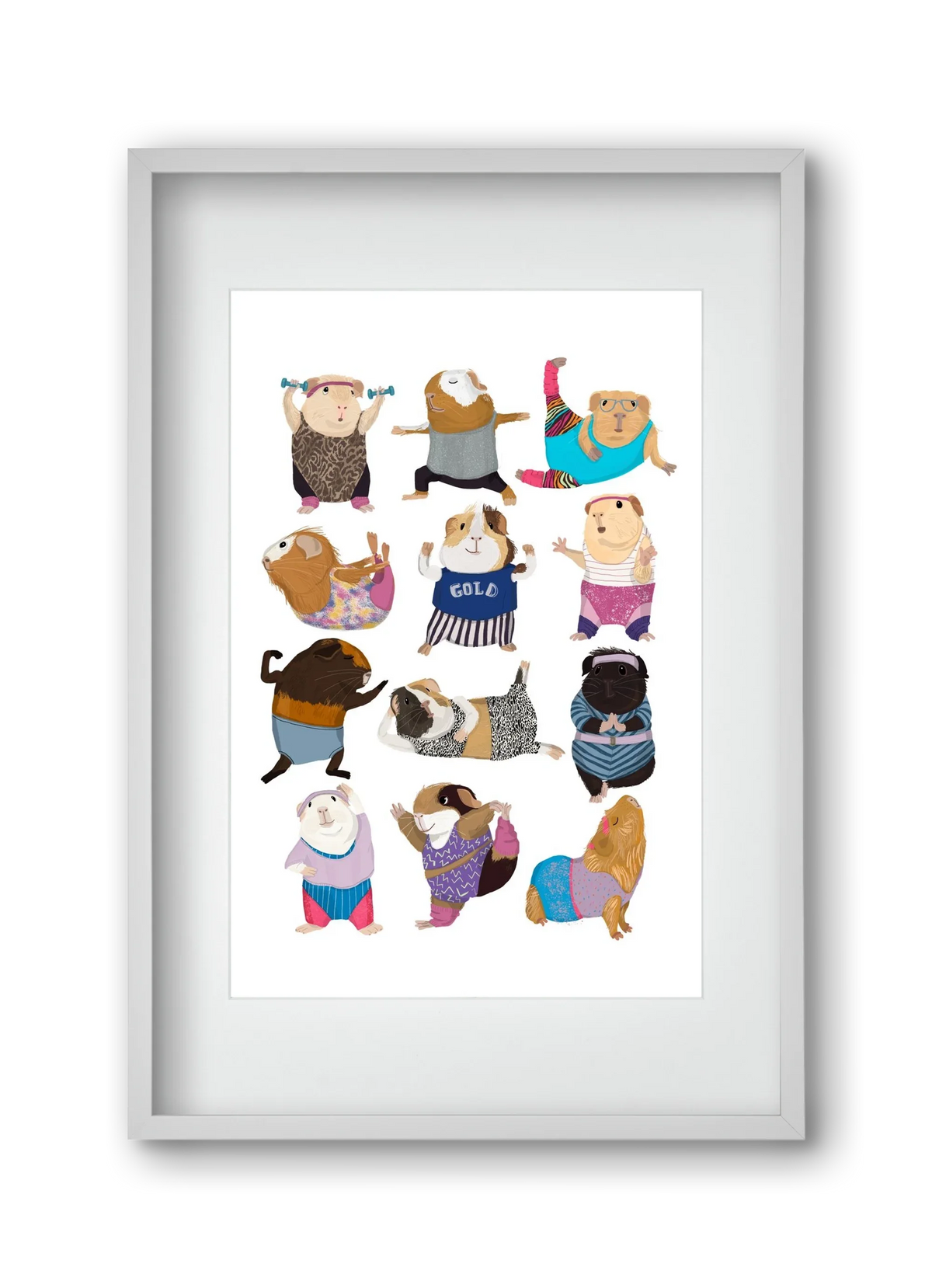 Guinea Pigs doing Aerobic - artbridge