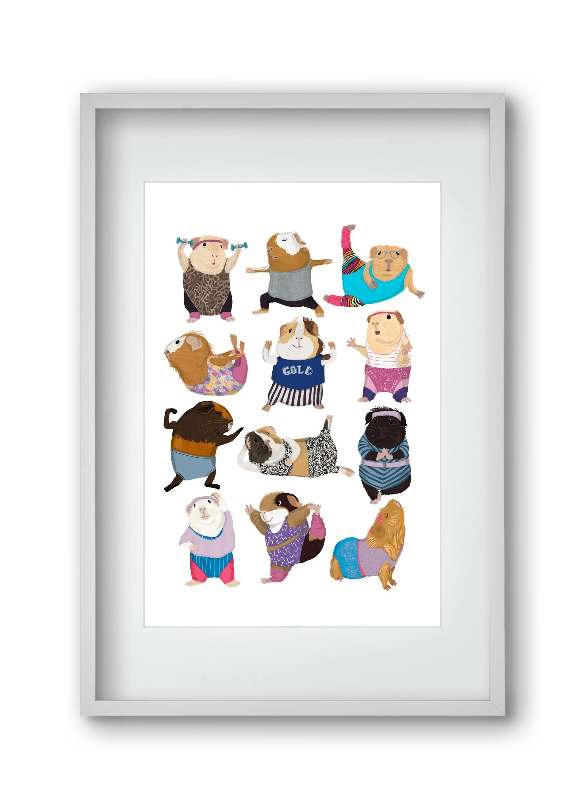 Guinea Pigs doing Aerobic - artbridge
