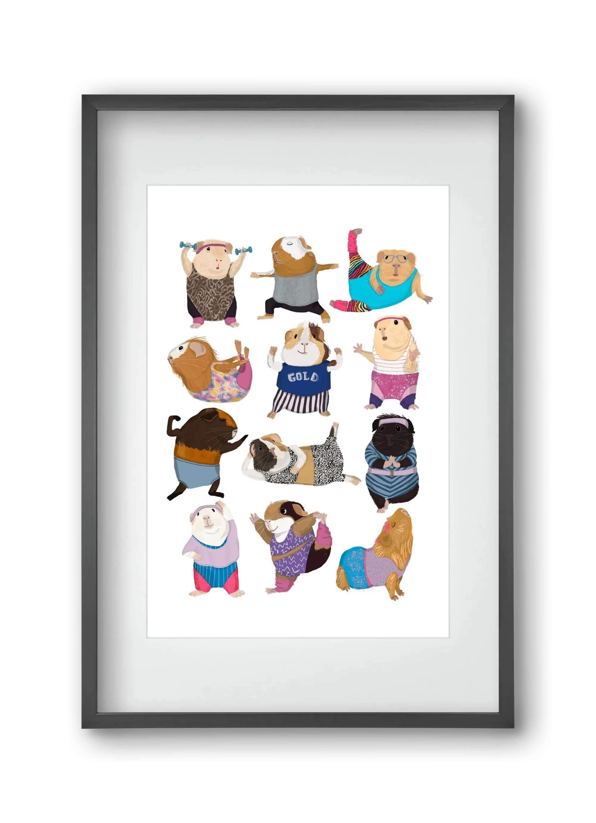 Guinea Pigs doing Aerobic - artbridge