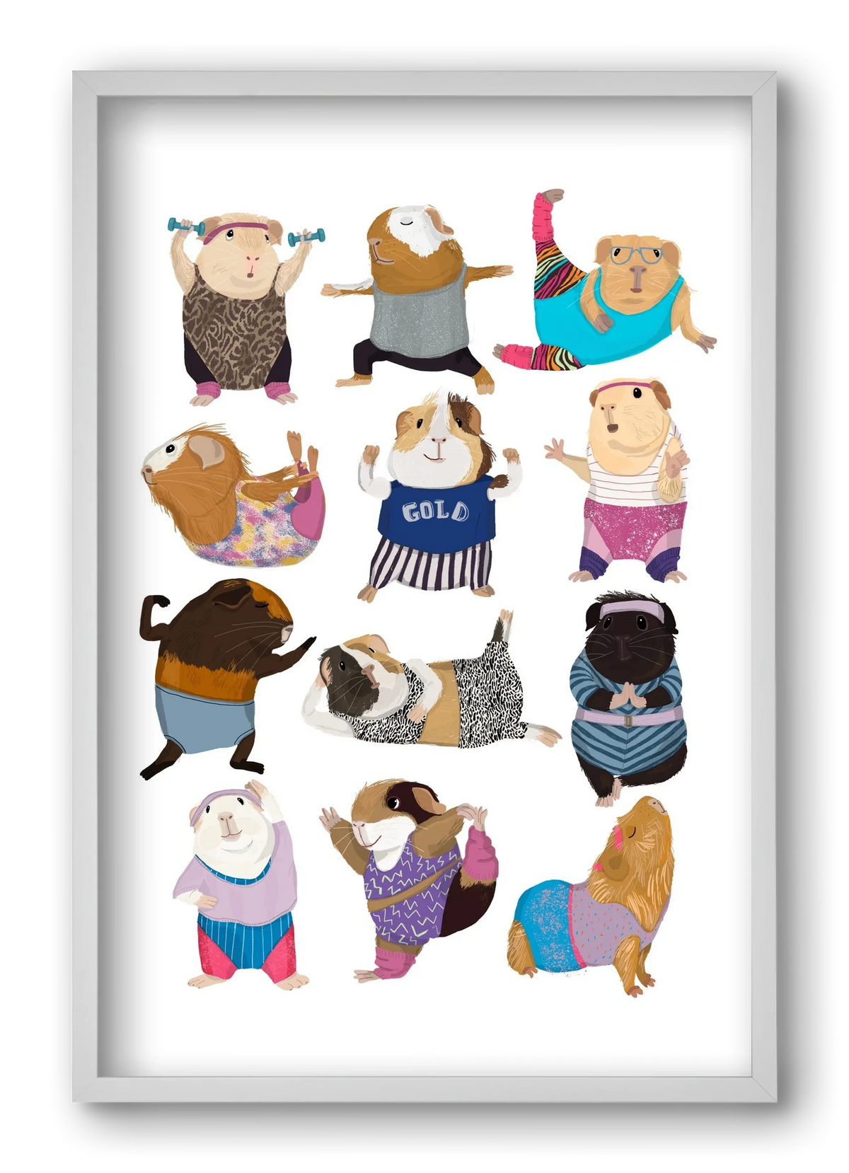 Guinea Pigs doing Aerobic - artbridge