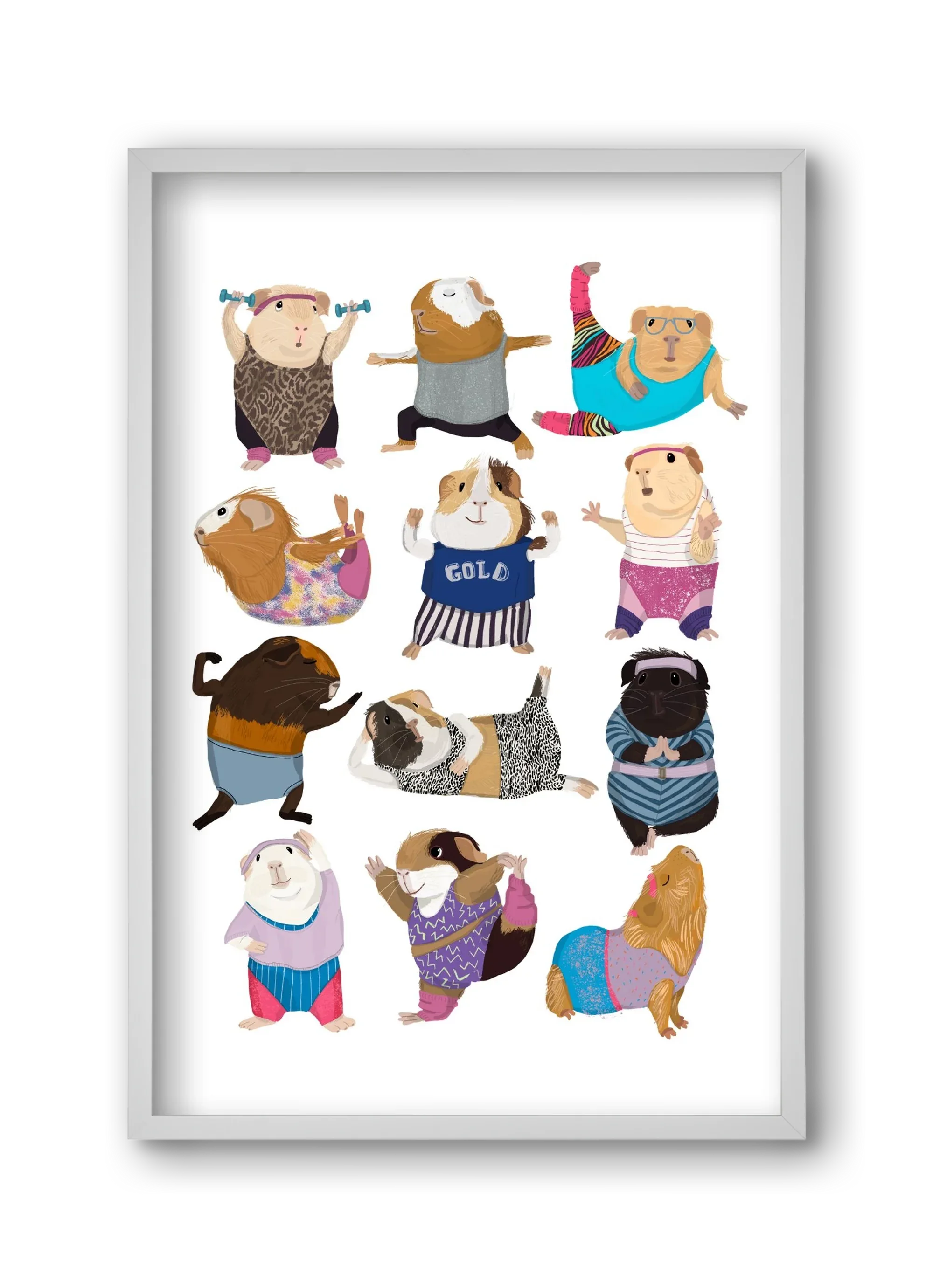 Guinea Pigs doing Aerobic - artbridge