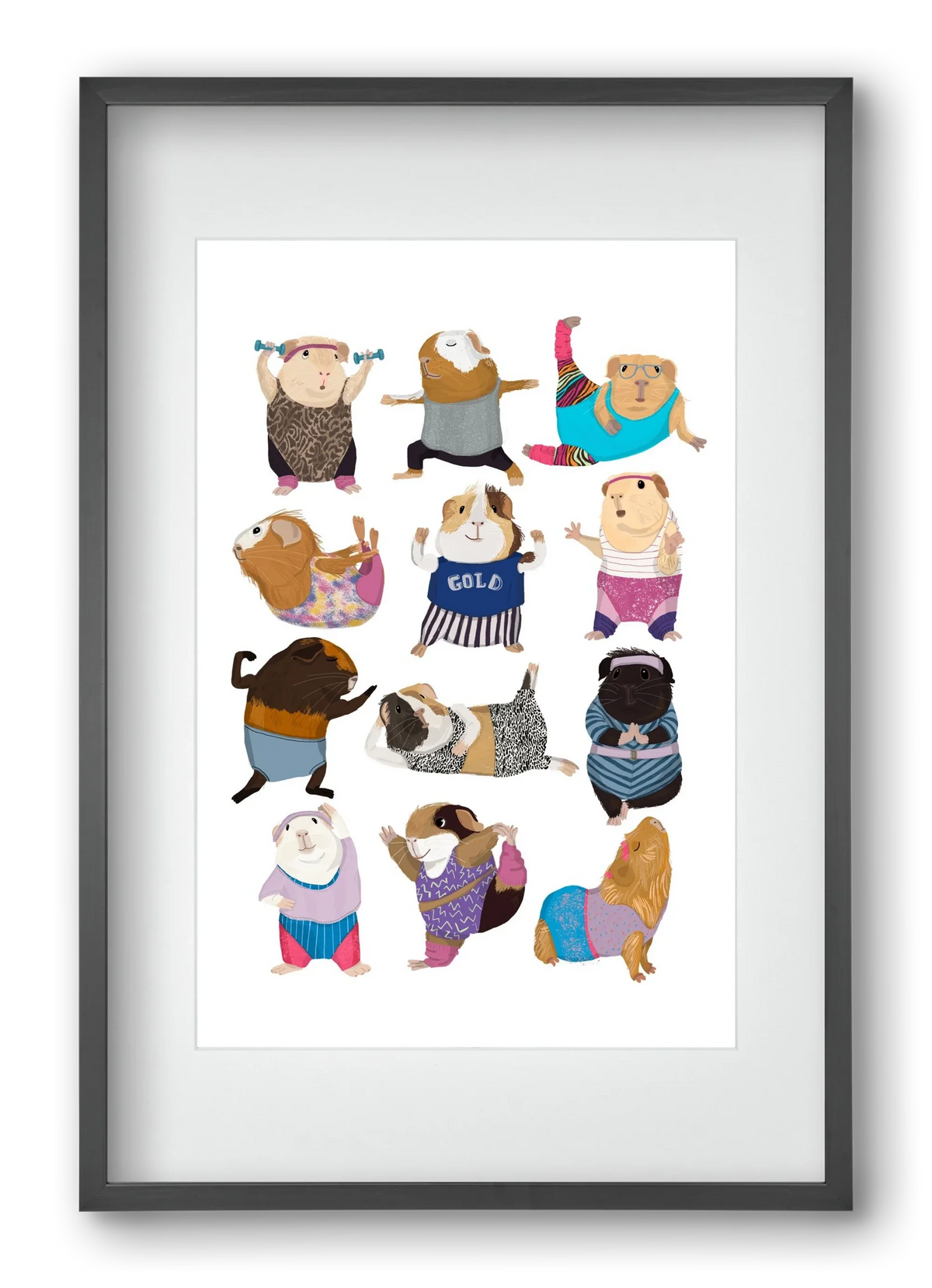 Guinea Pigs doing Aerobic - artbridge