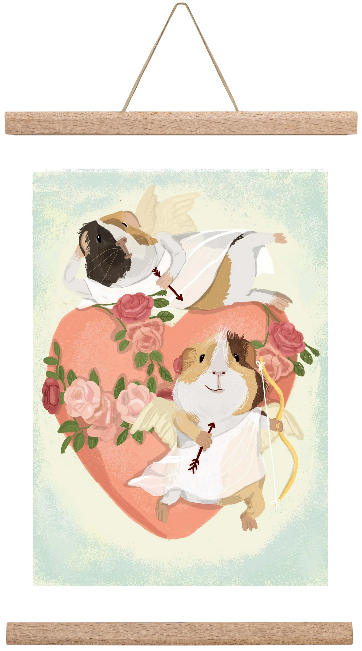 Cupid Guinea Pig Print - artbridge