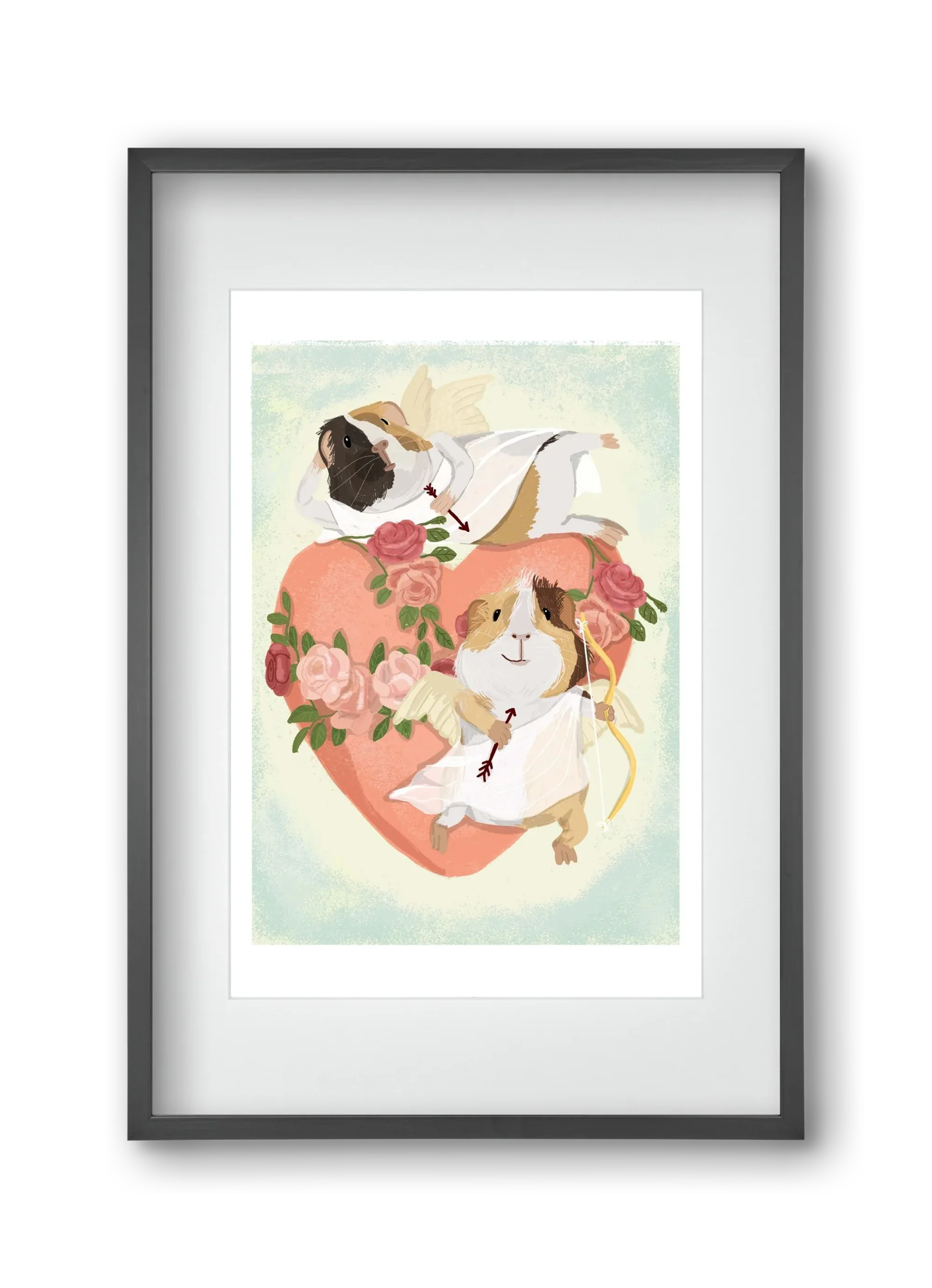 Cupid Guinea Pig Print - artbridge