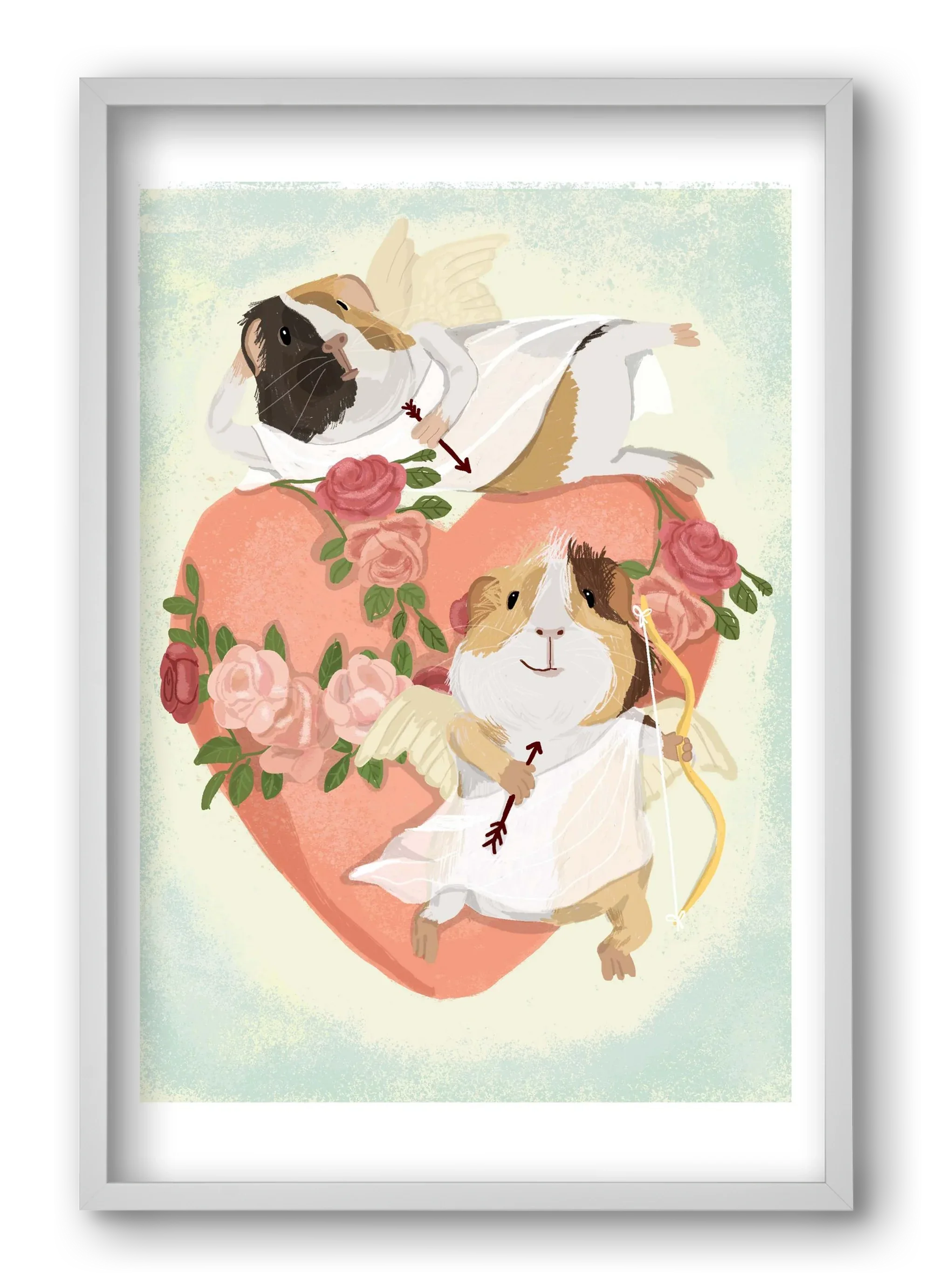 Cupid Guinea Pig Print - artbridge