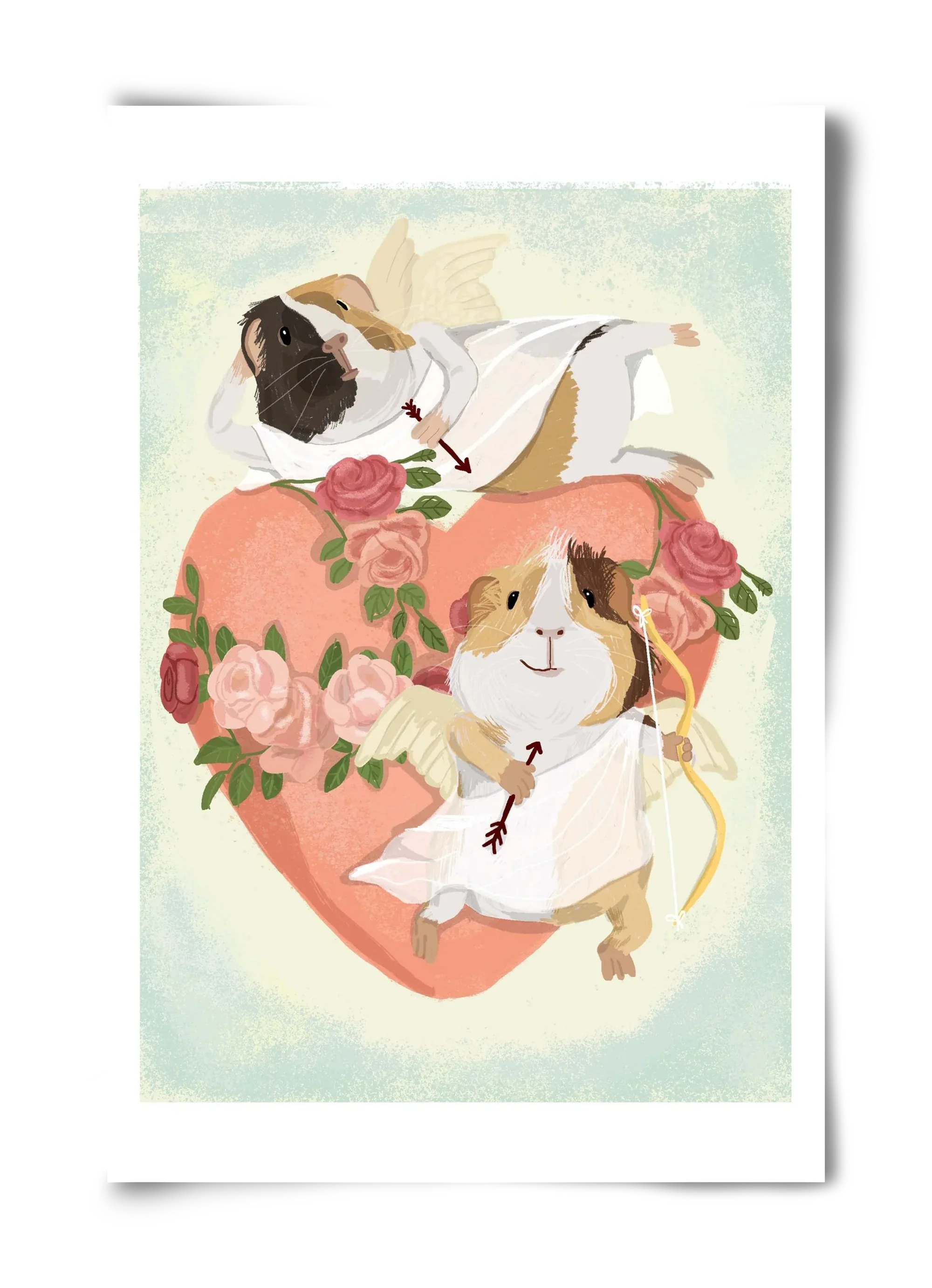 Cupid Guinea Pig Print - artbridge