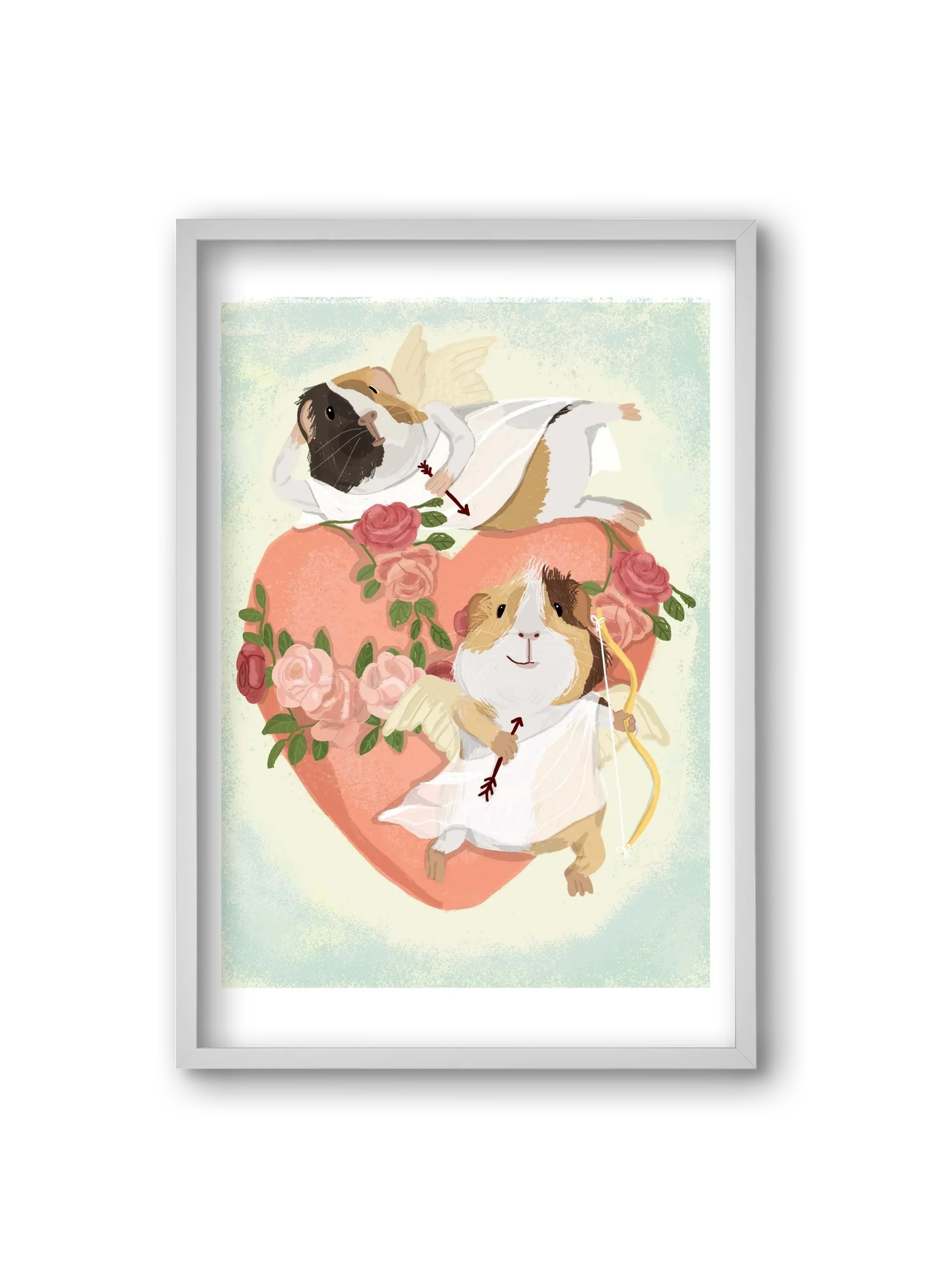 Cupid Guinea Pig Print - artbridge