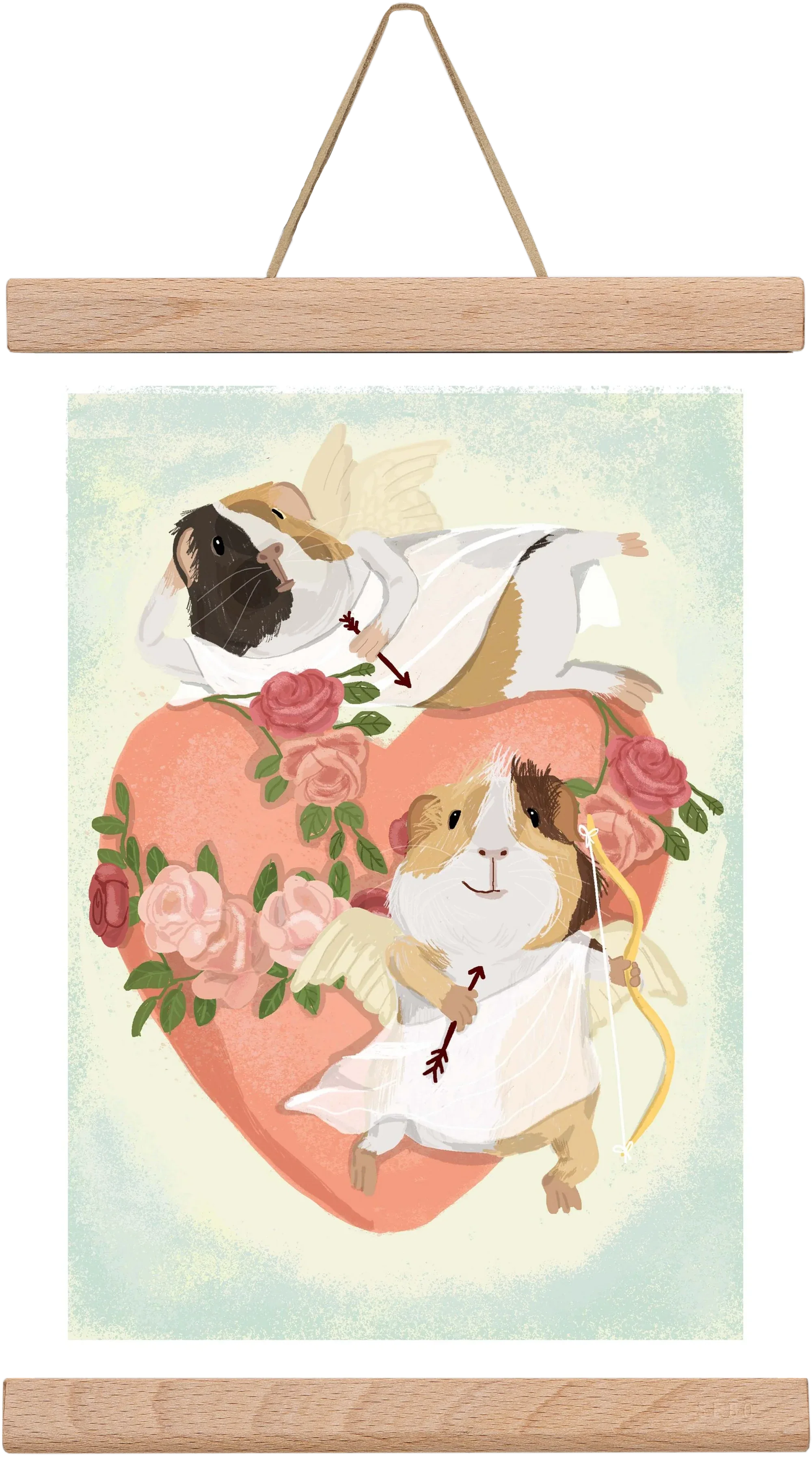Cupid Guinea Pig Print - artbridge