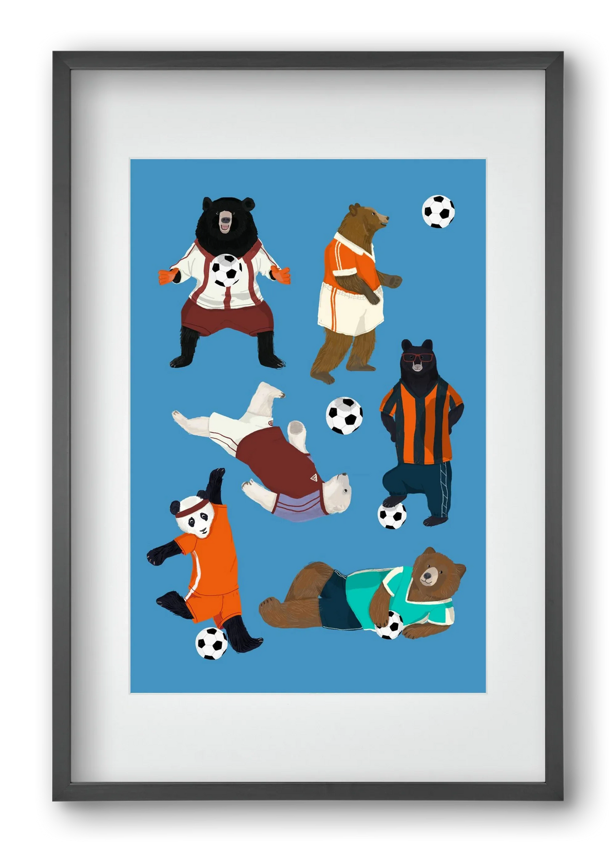 Bears doing football print - artbridge