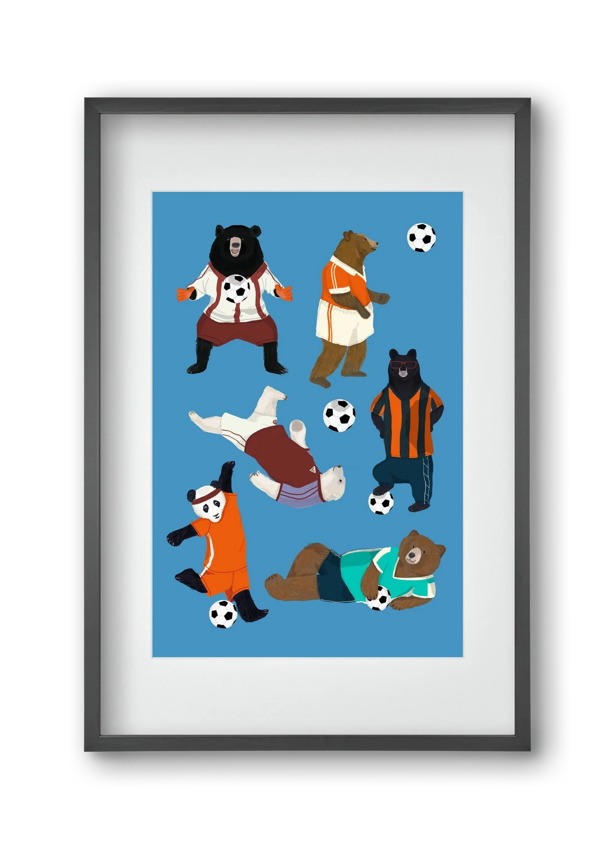 Bears doing football print - artbridge