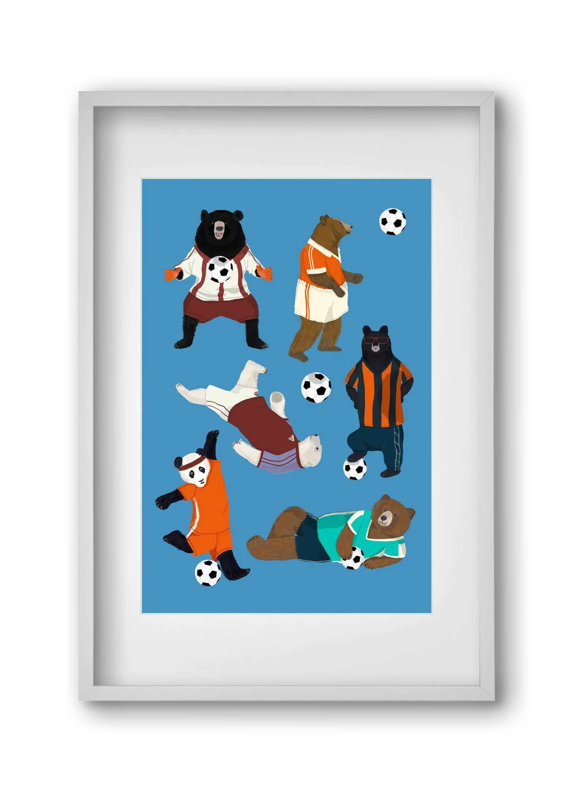 Bears doing football print - artbridge