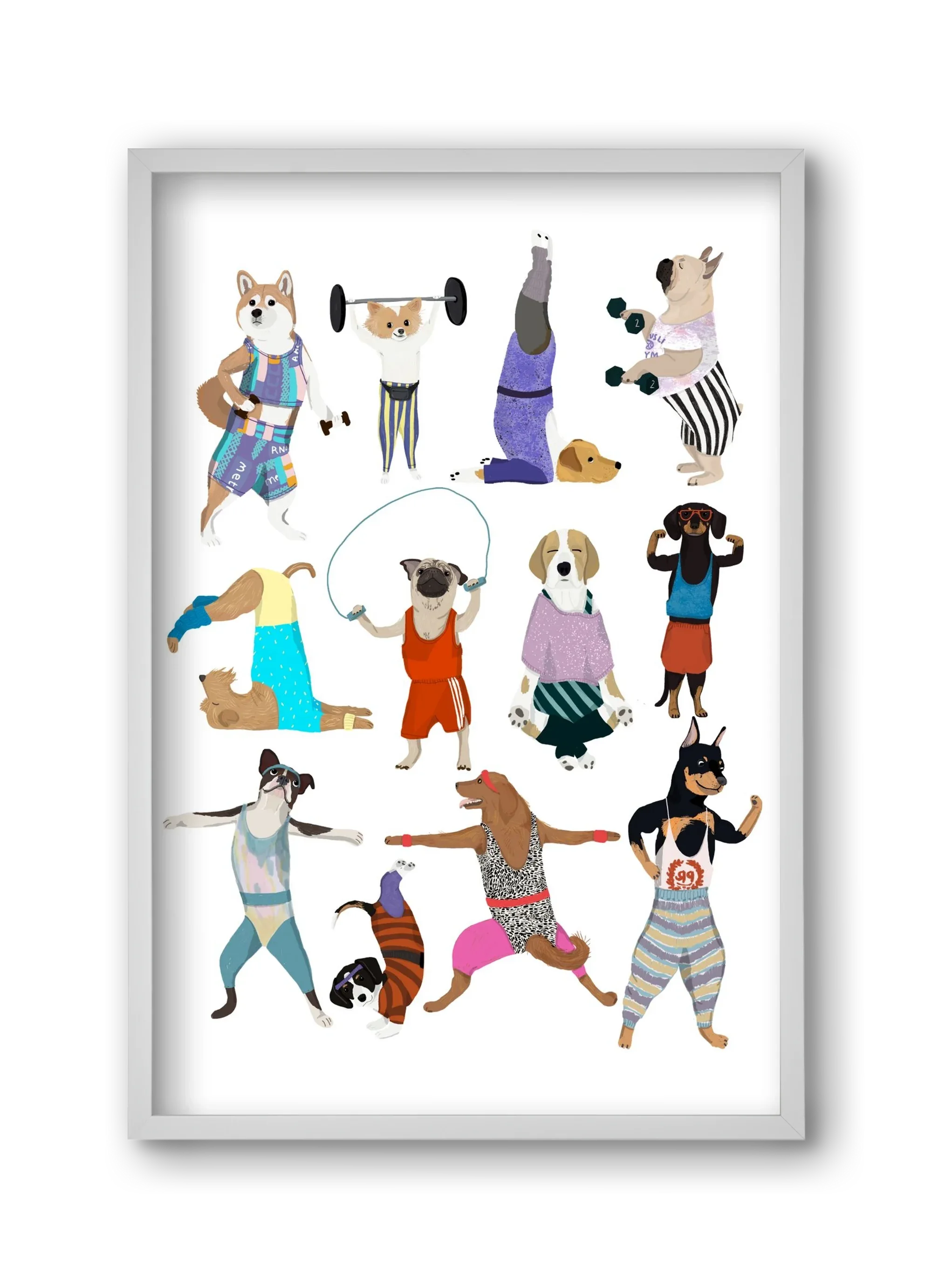 Dogs at the gym - artbridge