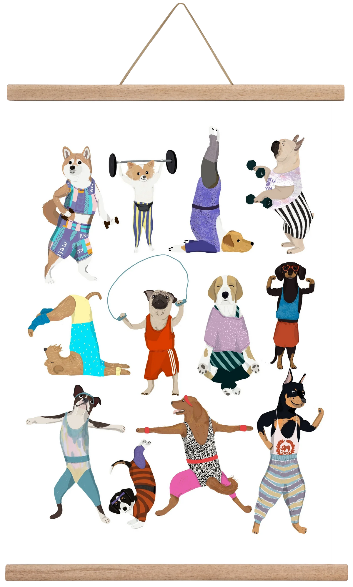 Dogs at the gym - artbridge