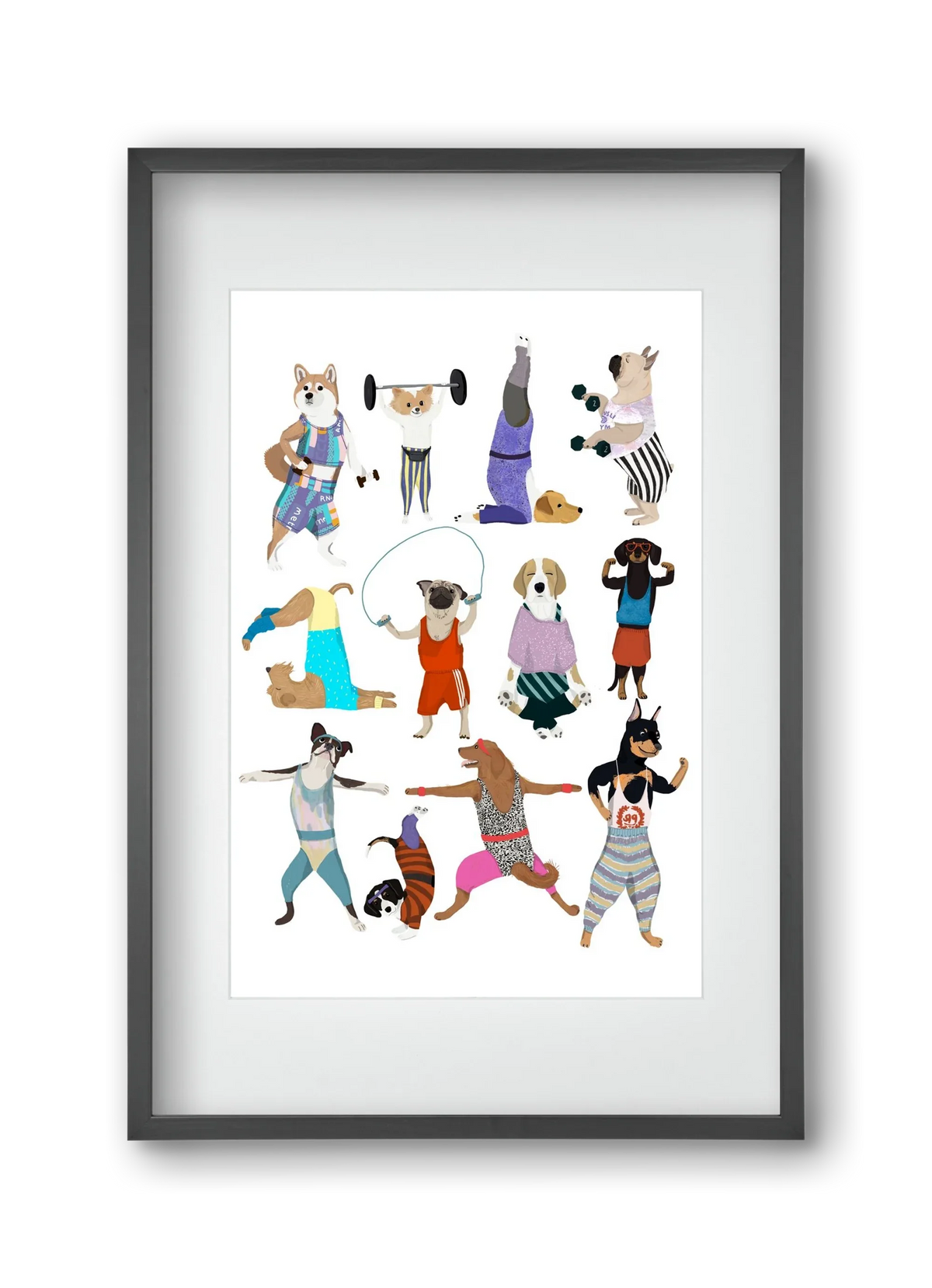 Dogs at the gym - artbridge