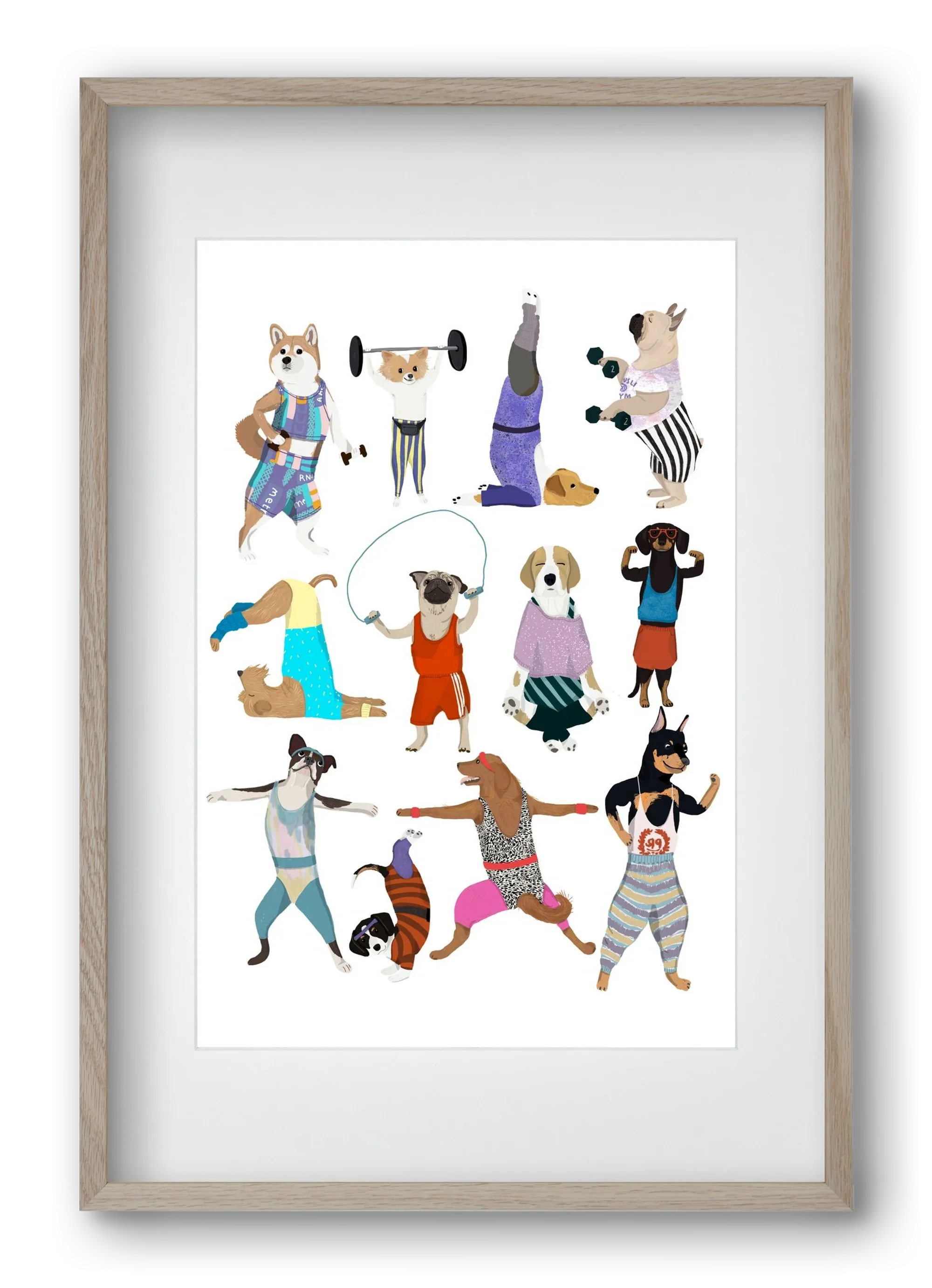 Dogs at the gym - artbridge