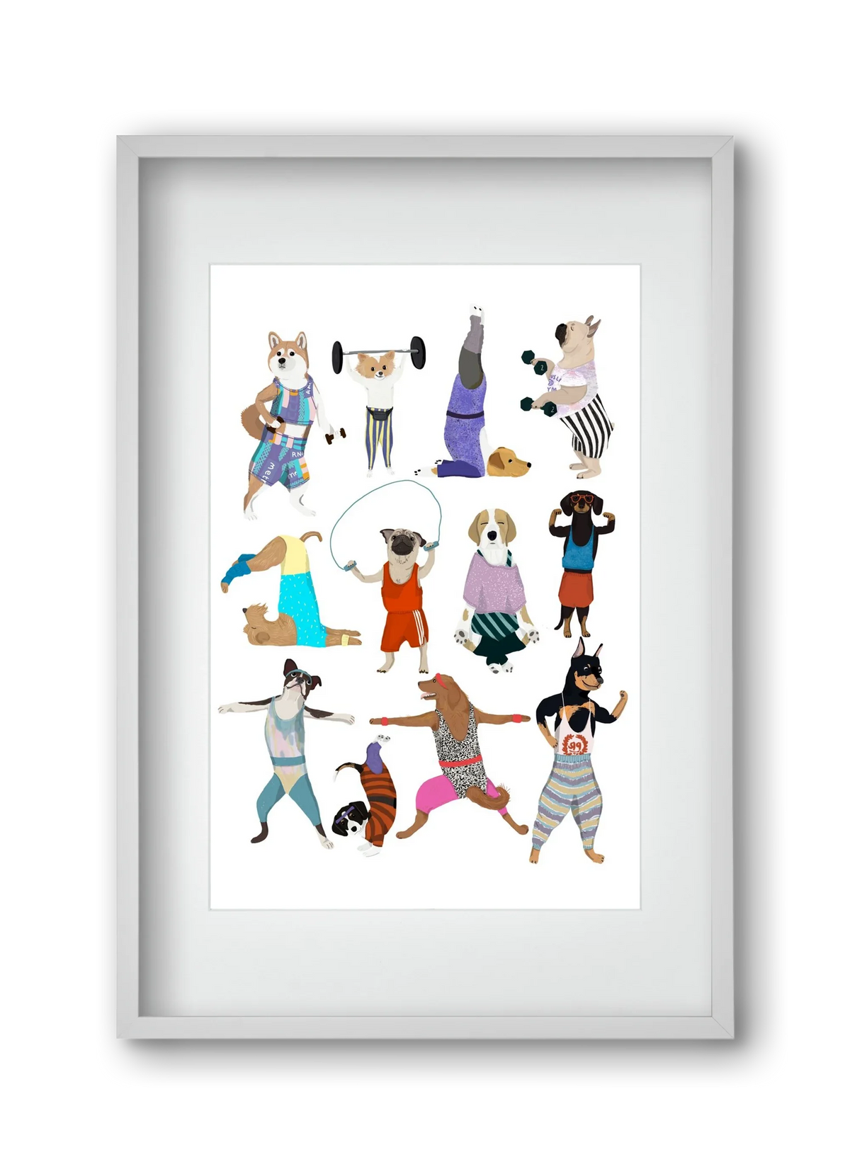 Dogs at the gym - artbridge