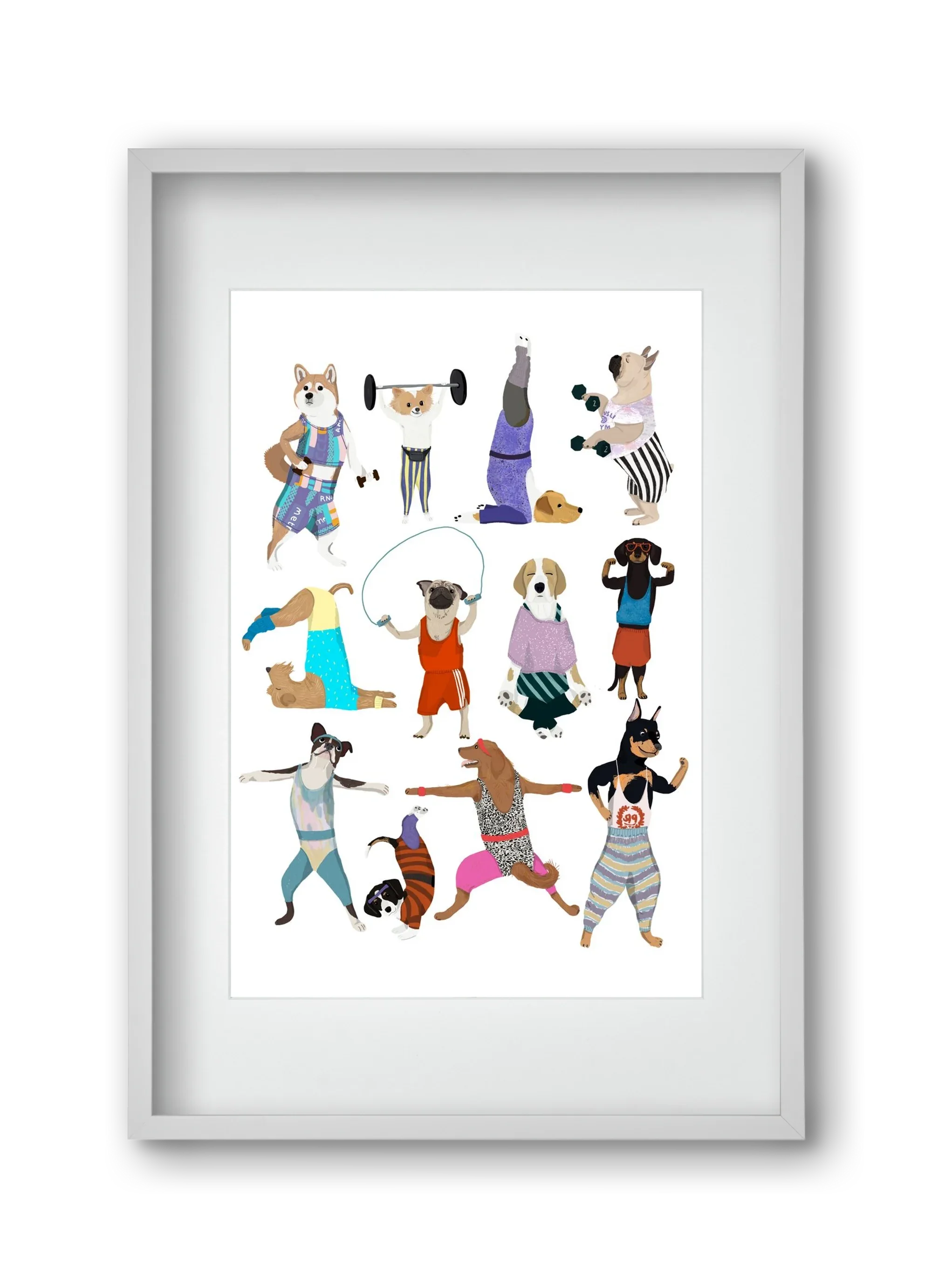 Dogs at the gym - artbridge