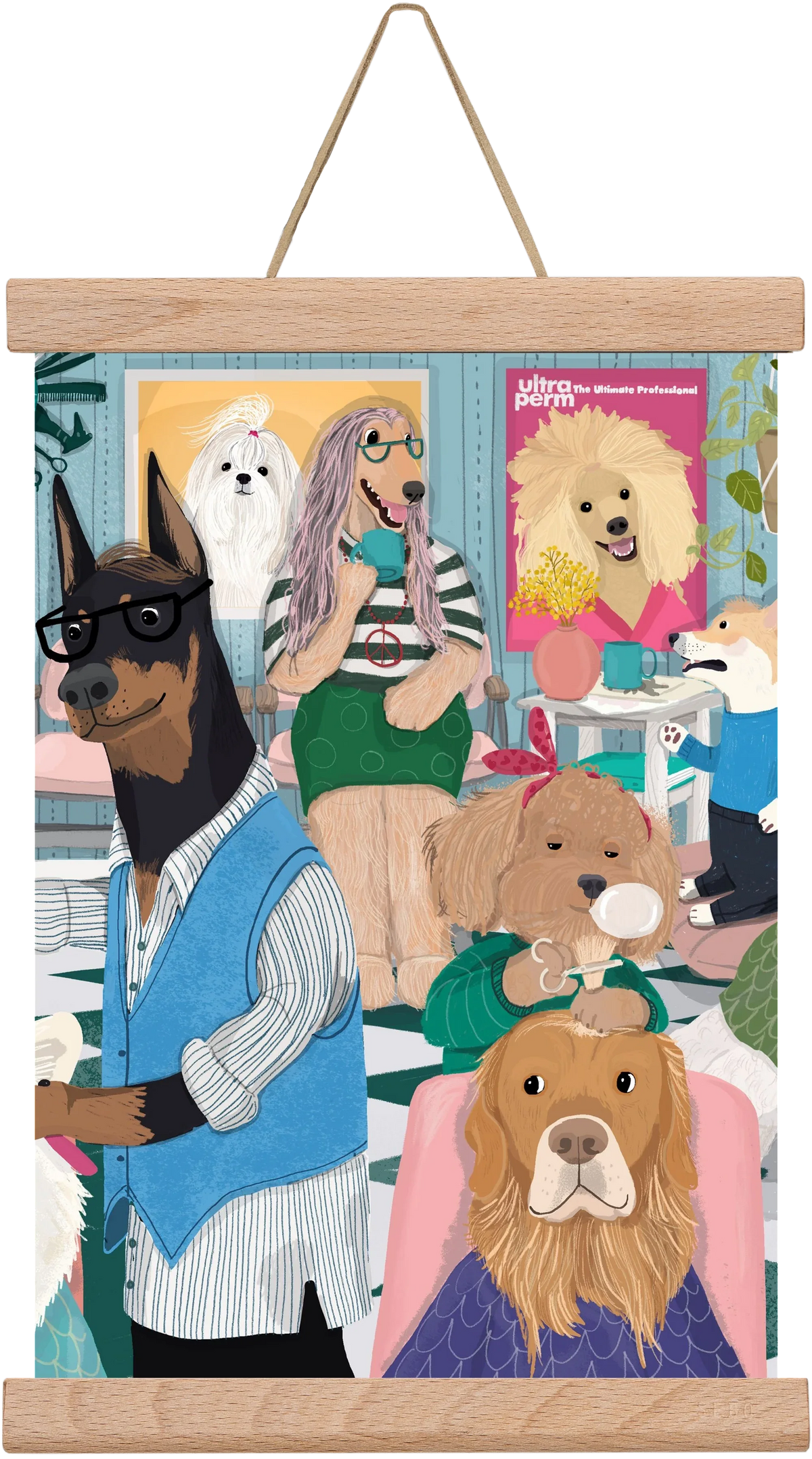 Dogs at the hairdresser - artbridge