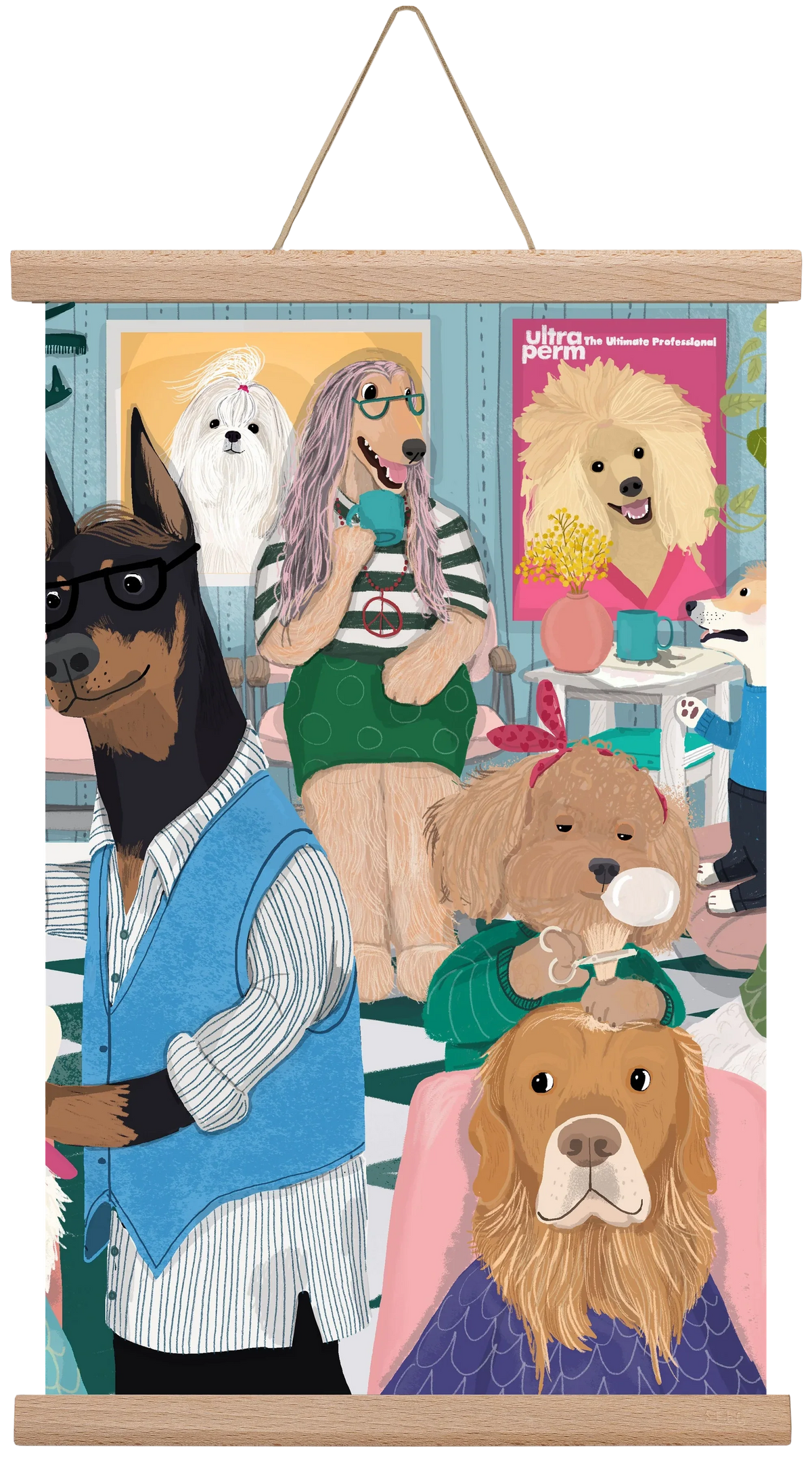 Dogs at the hairdresser - artbridge