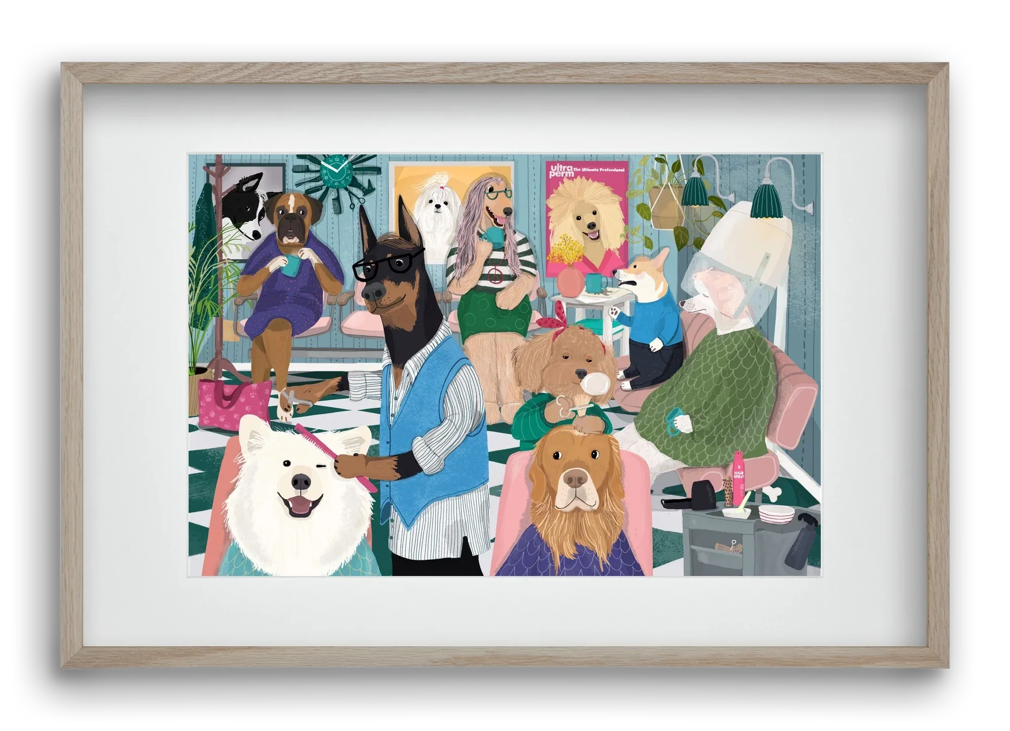 Dogs at the hairdresser - artbridge