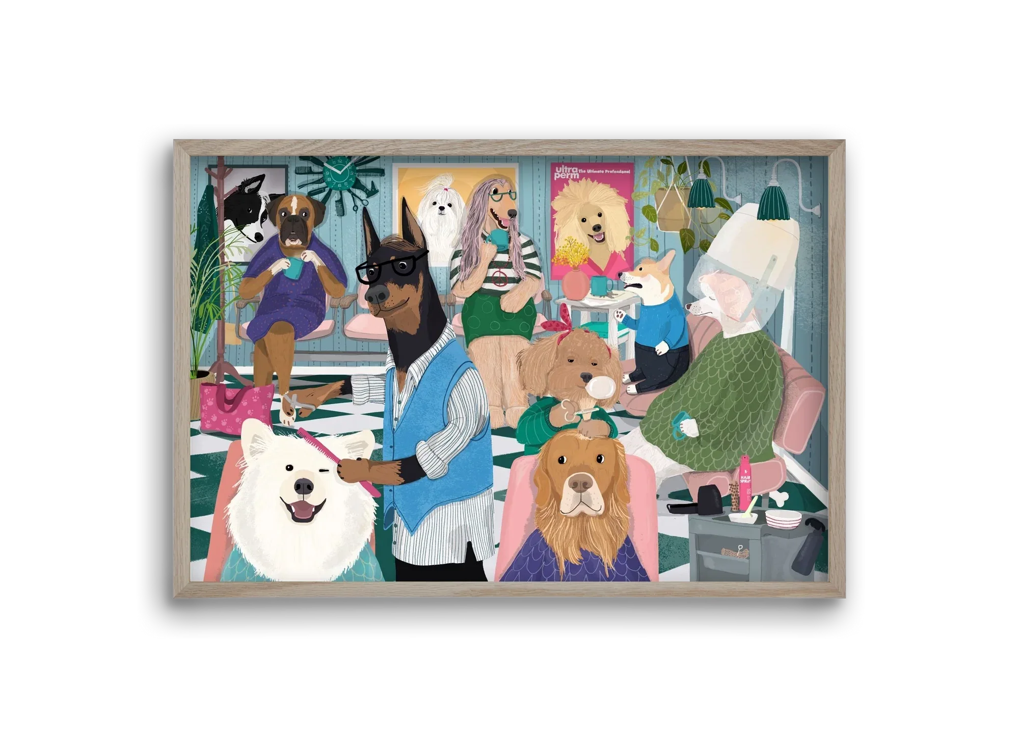 Dogs at the hairdresser - artbridge