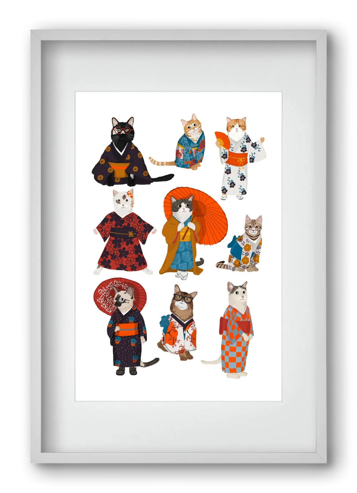 Cats in kimono - artbridge