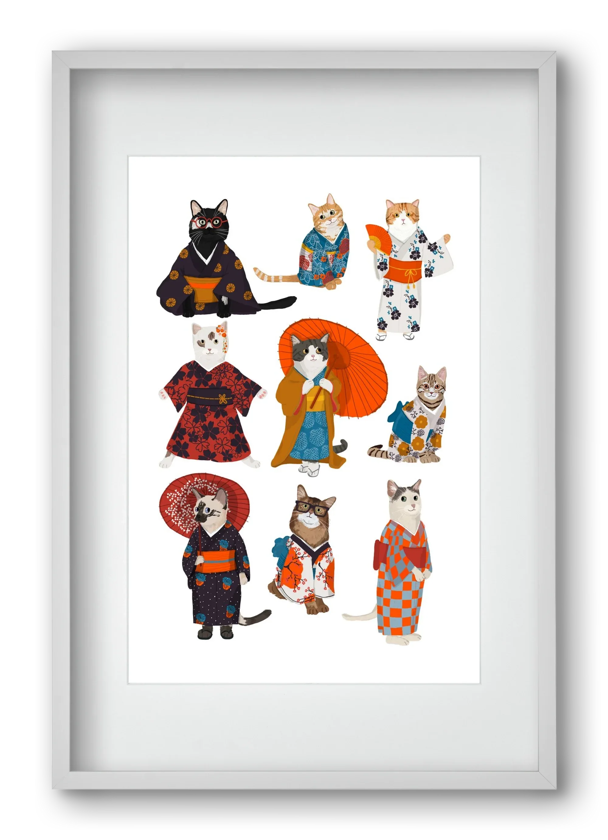 Cats in kimono - artbridge