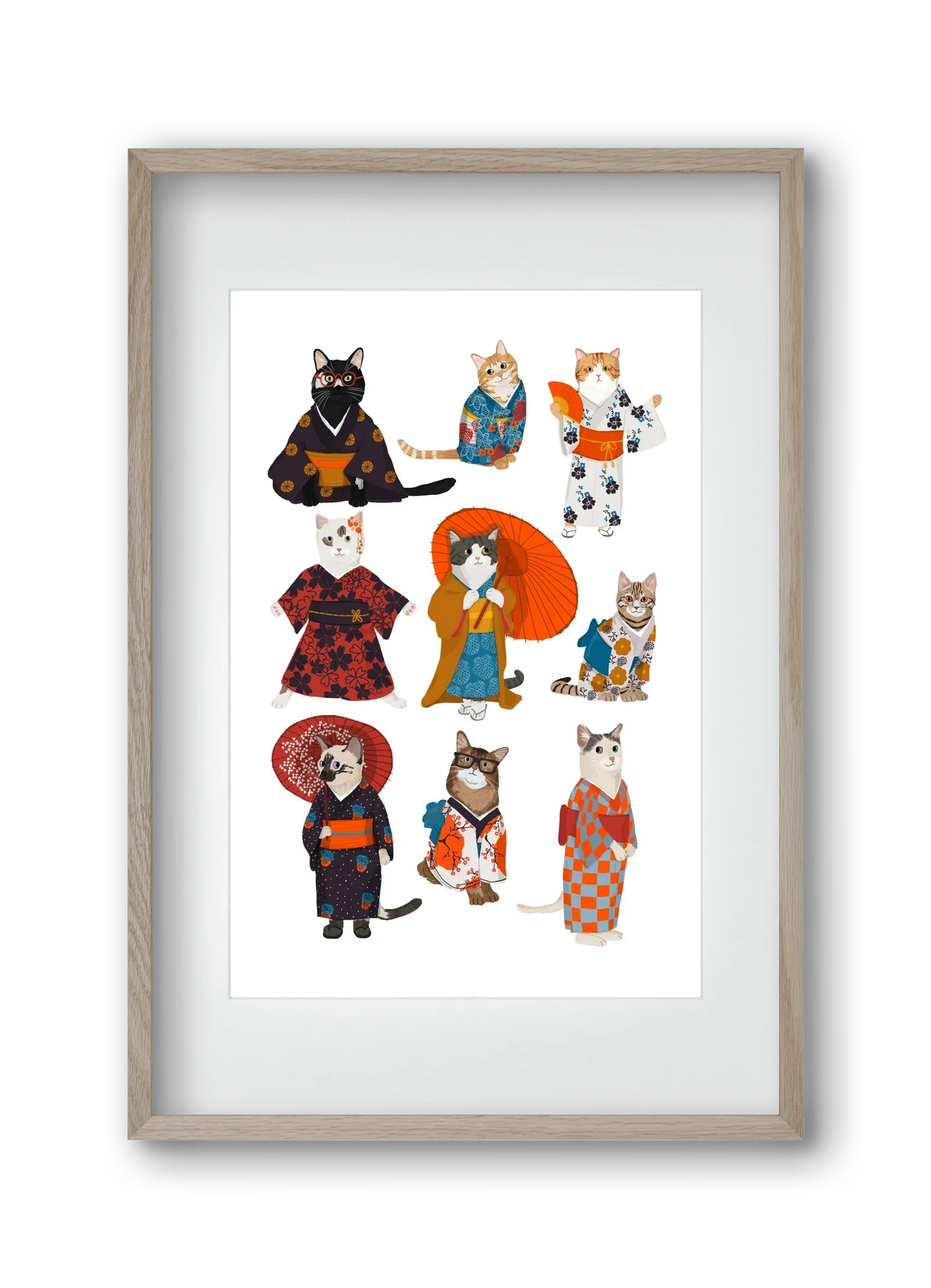 Cats in kimono - artbridge