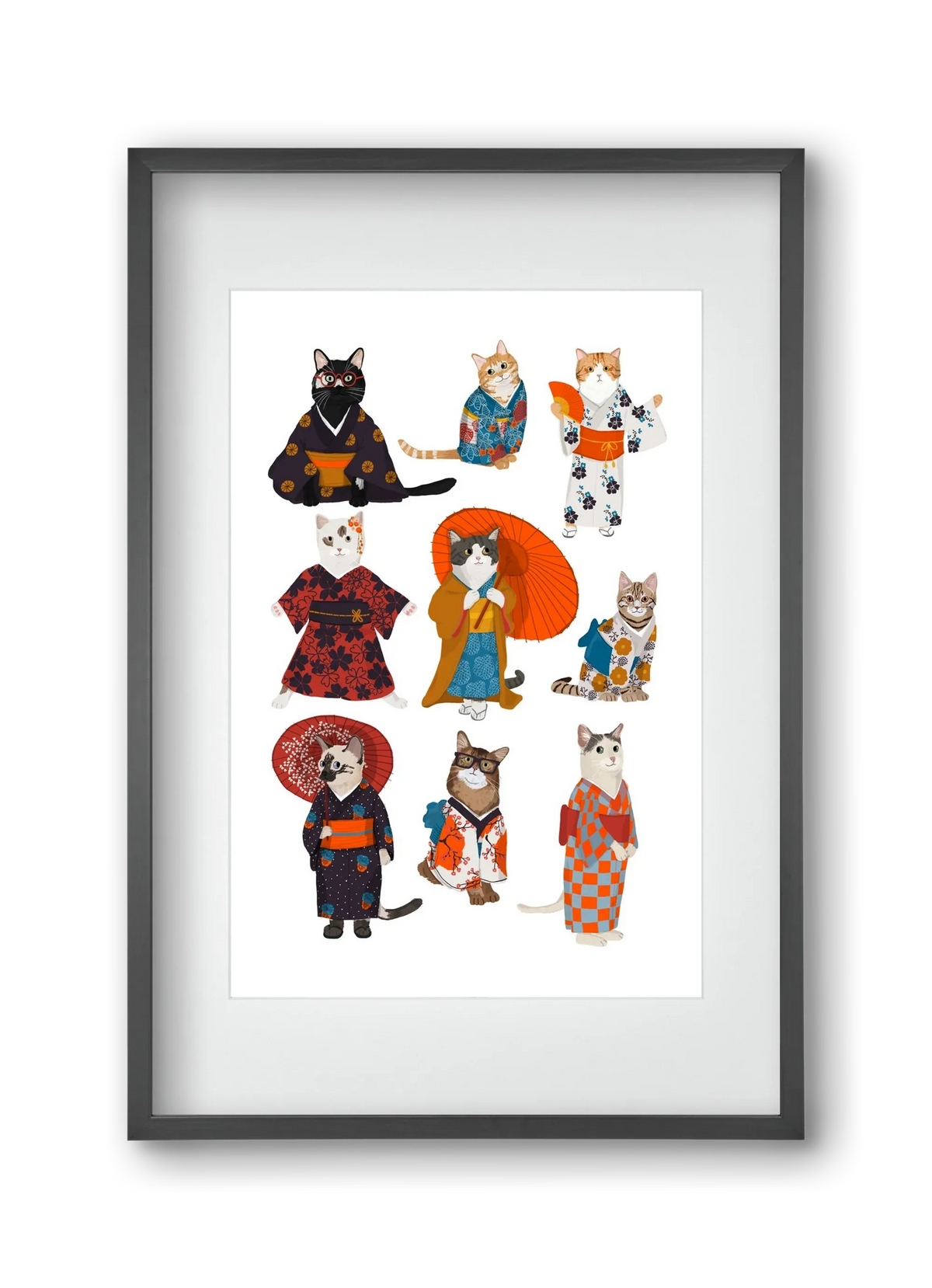 Cats in kimono - artbridge