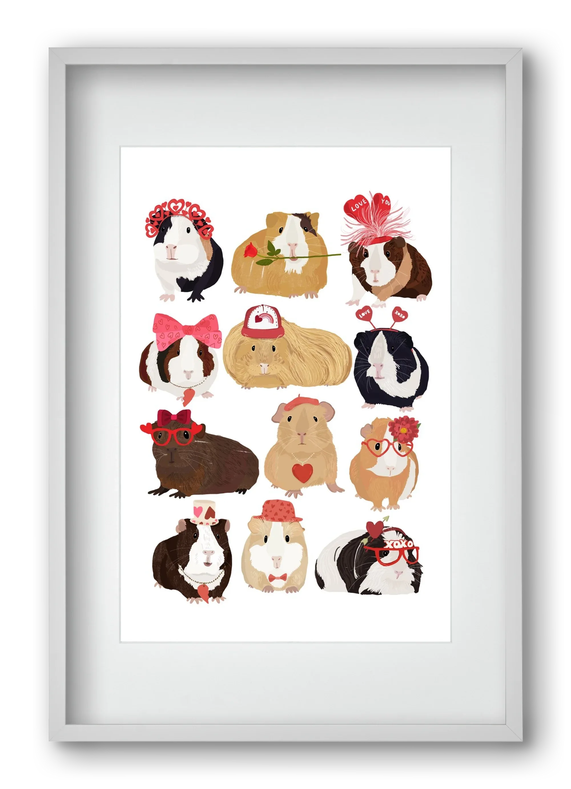 Guinea Pig Love print - artbridge