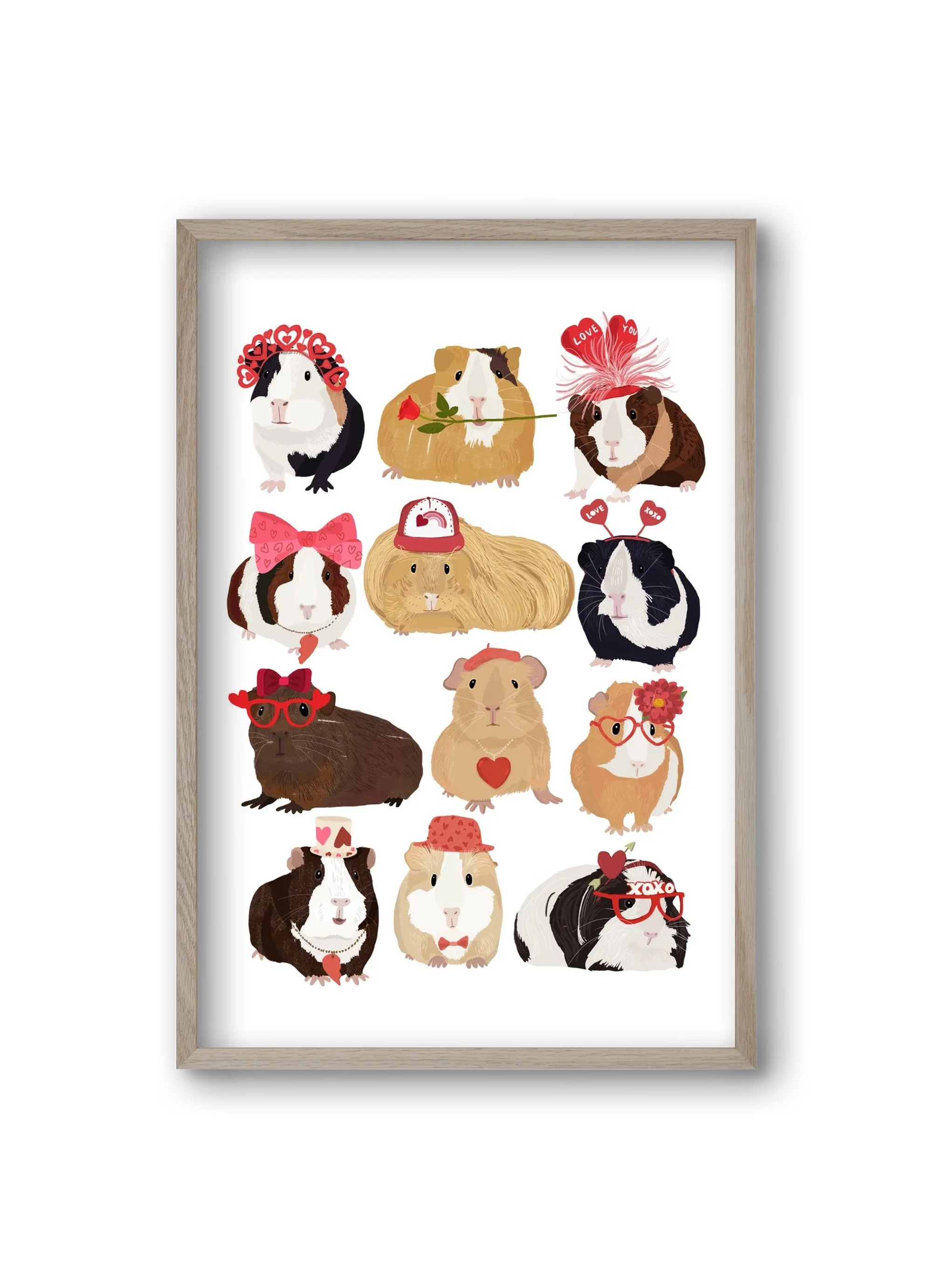 Guinea Pig Love print - artbridge