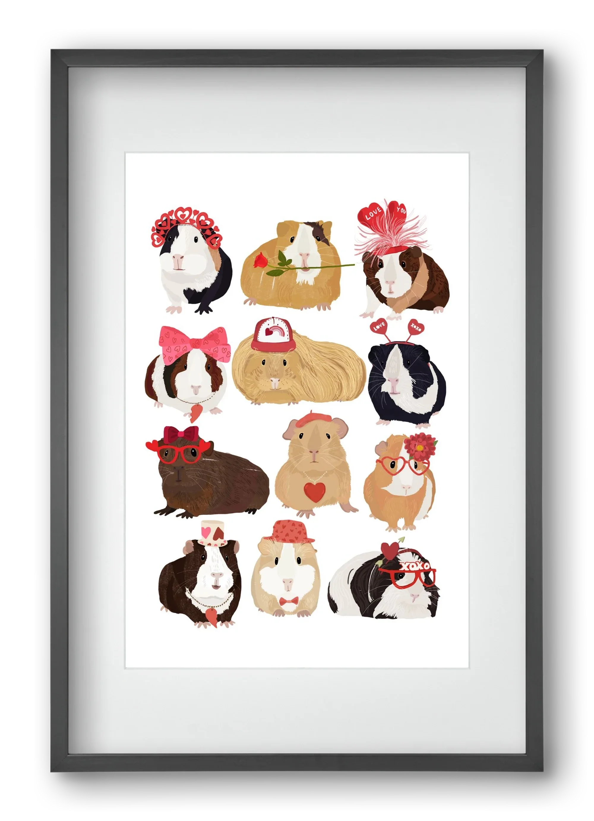 Guinea Pig Love print - artbridge