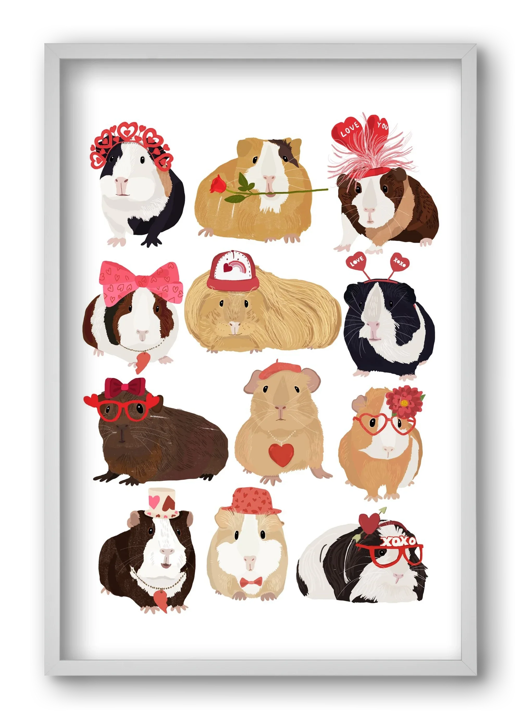 Guinea Pig Love print - artbridge