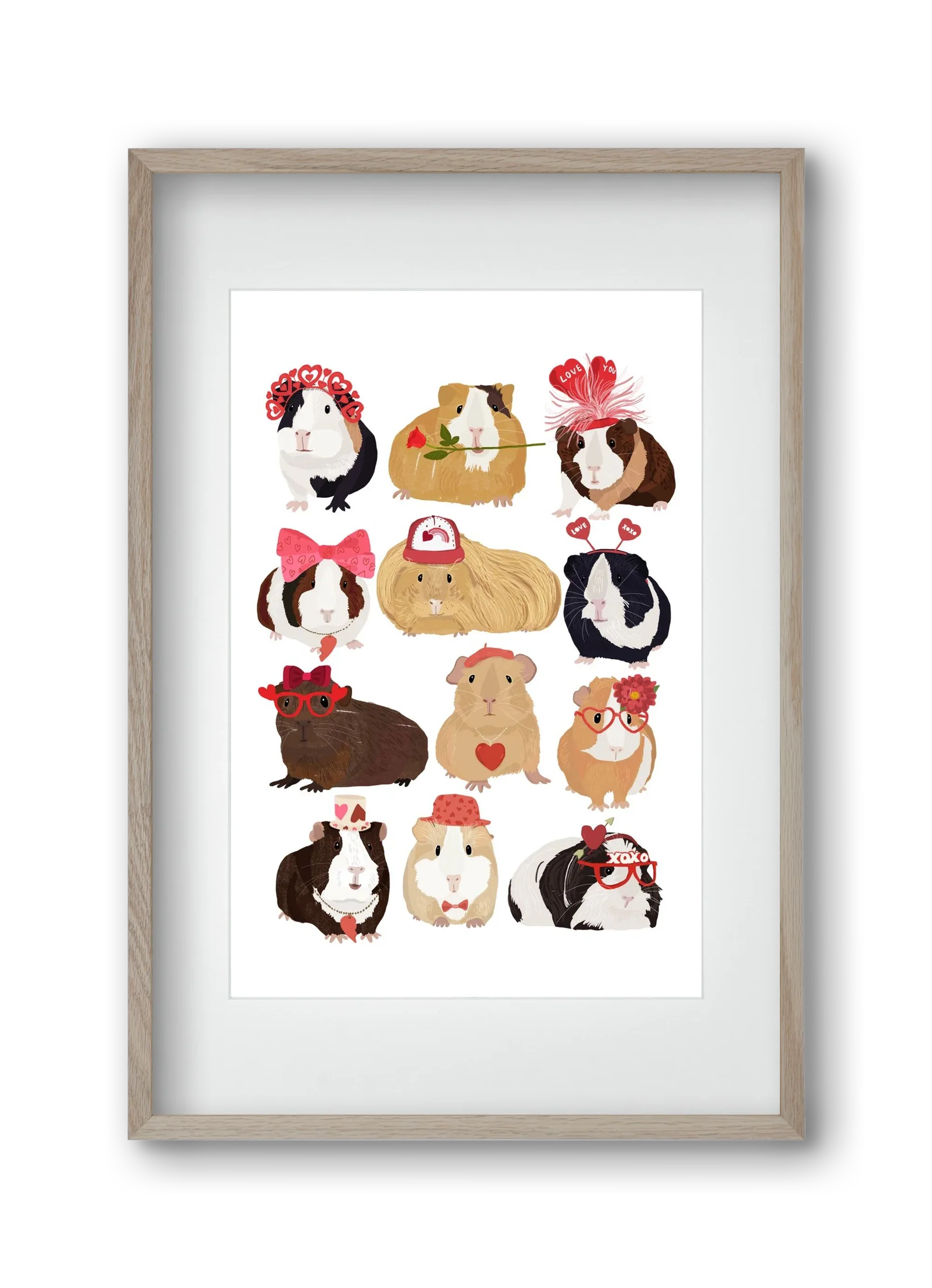 Guinea Pig Love print - artbridge