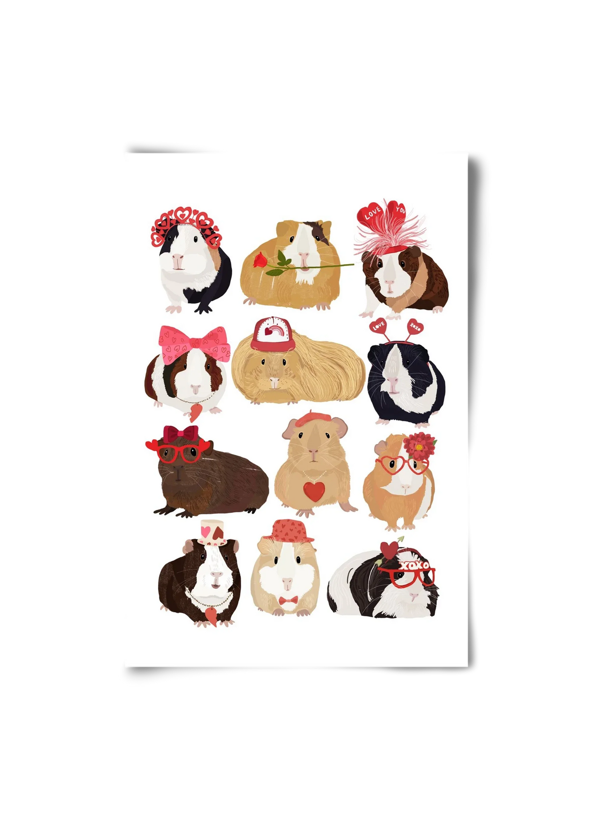 Guinea Pig Love print - artbridge