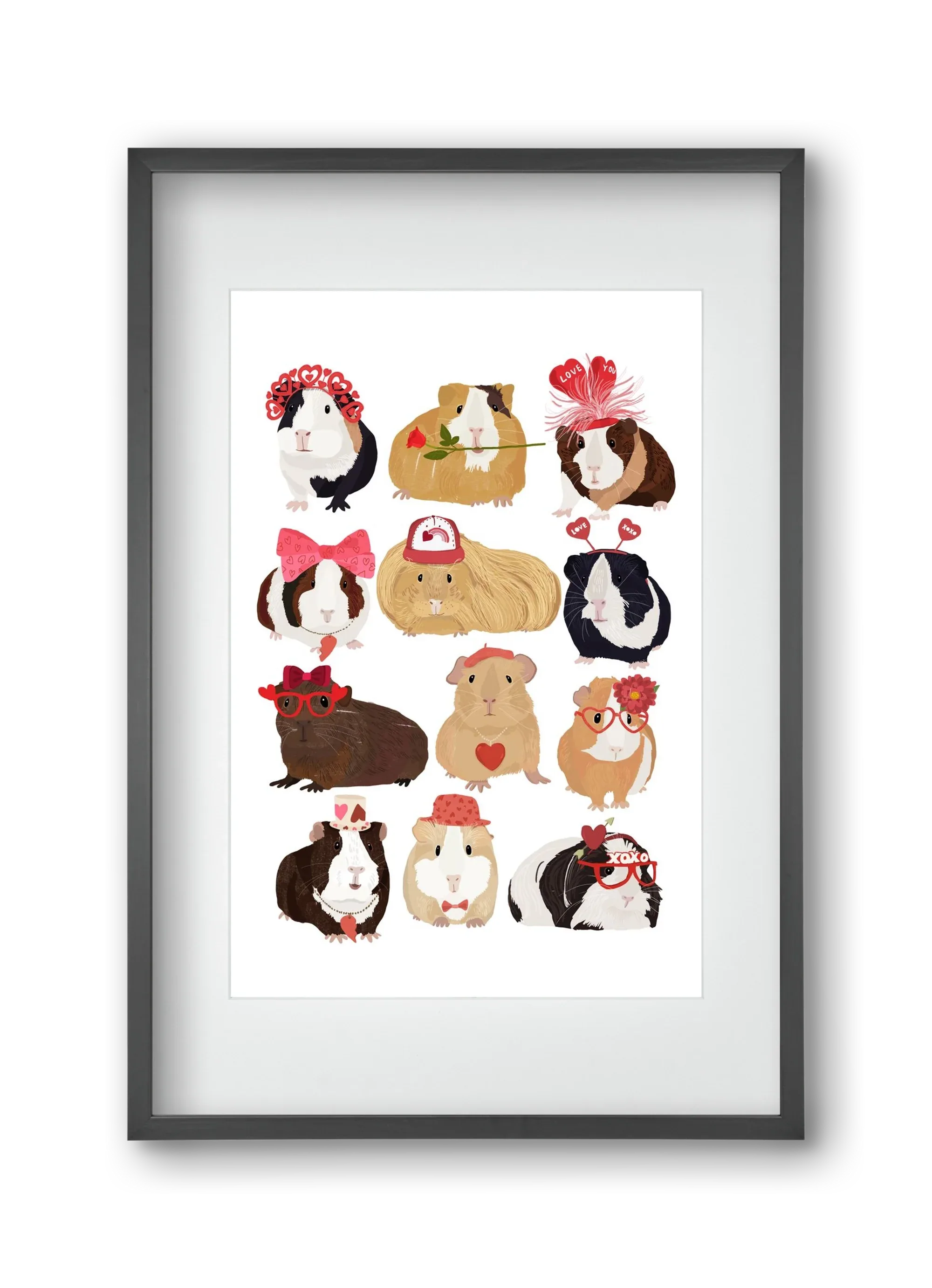 Guinea Pig Love print - artbridge