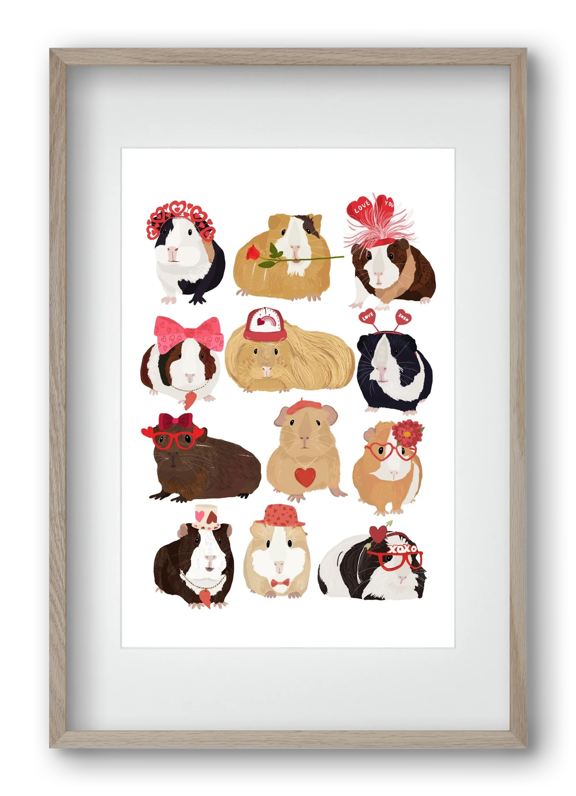 Guinea Pig Love print - artbridge