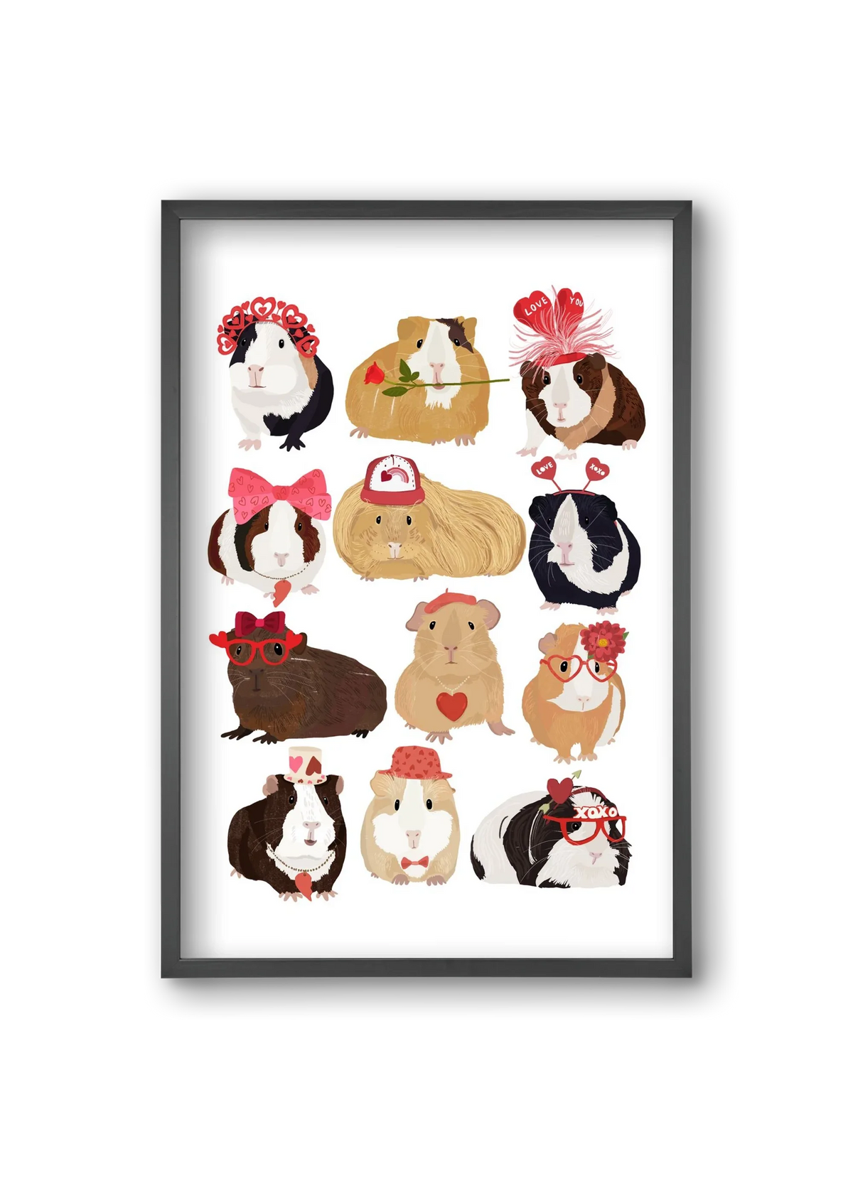 Guinea Pig Love print - artbridge