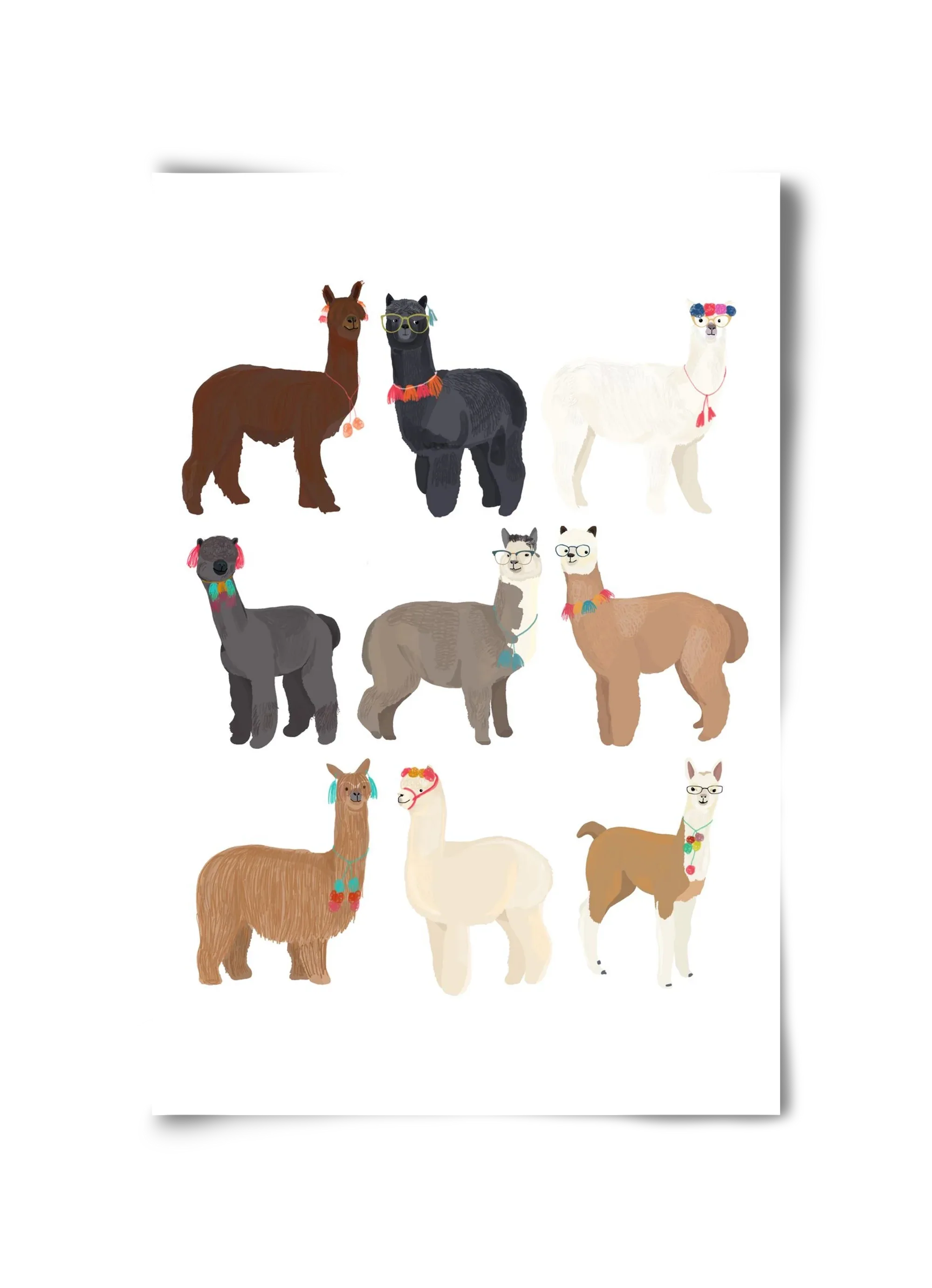 Standin Llama Print - artbridge